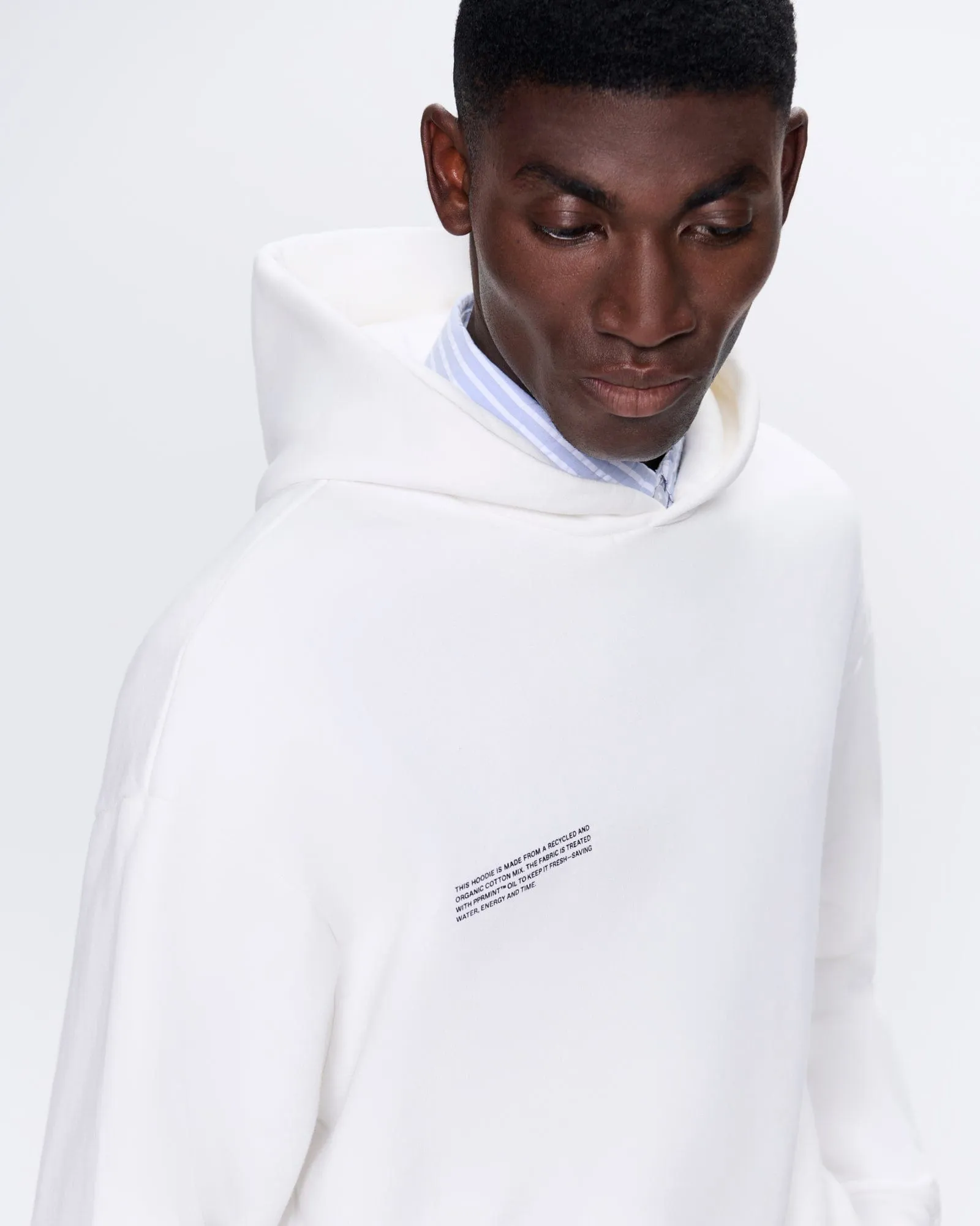 Mens 365 Heavyweight Hoodie—off-white sold by Pangaia product image thumbnail 5