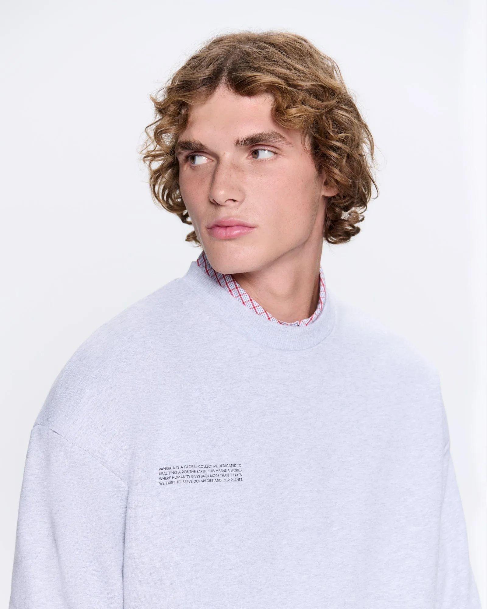 Mens 365 Heavyweight Sweatshirt—grey marl sold by Pangaia product image thumbnail 5