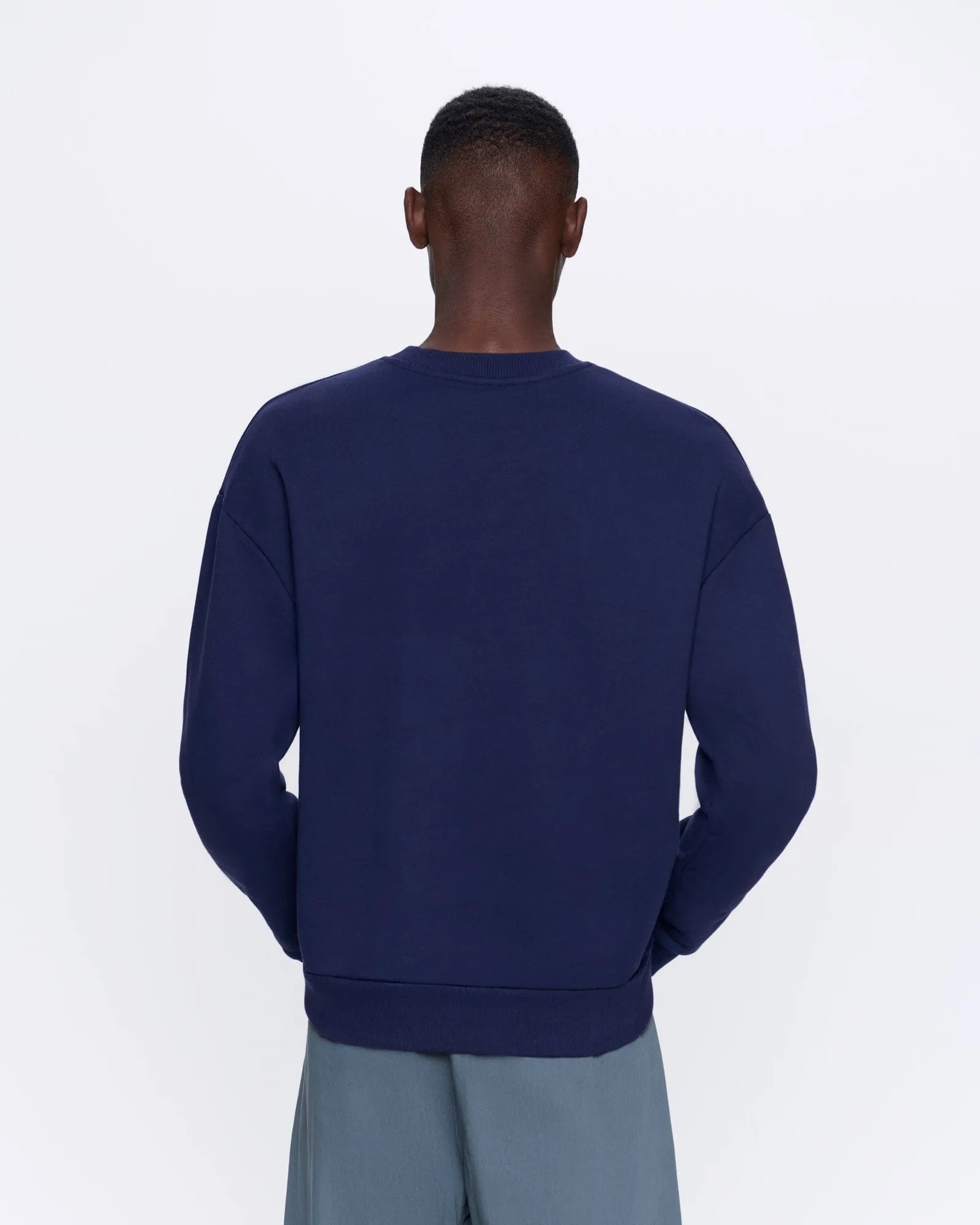 Mens 365 Heavyweight Sweatshirt—navy blue sold by Pangaia product image thumbnail 5