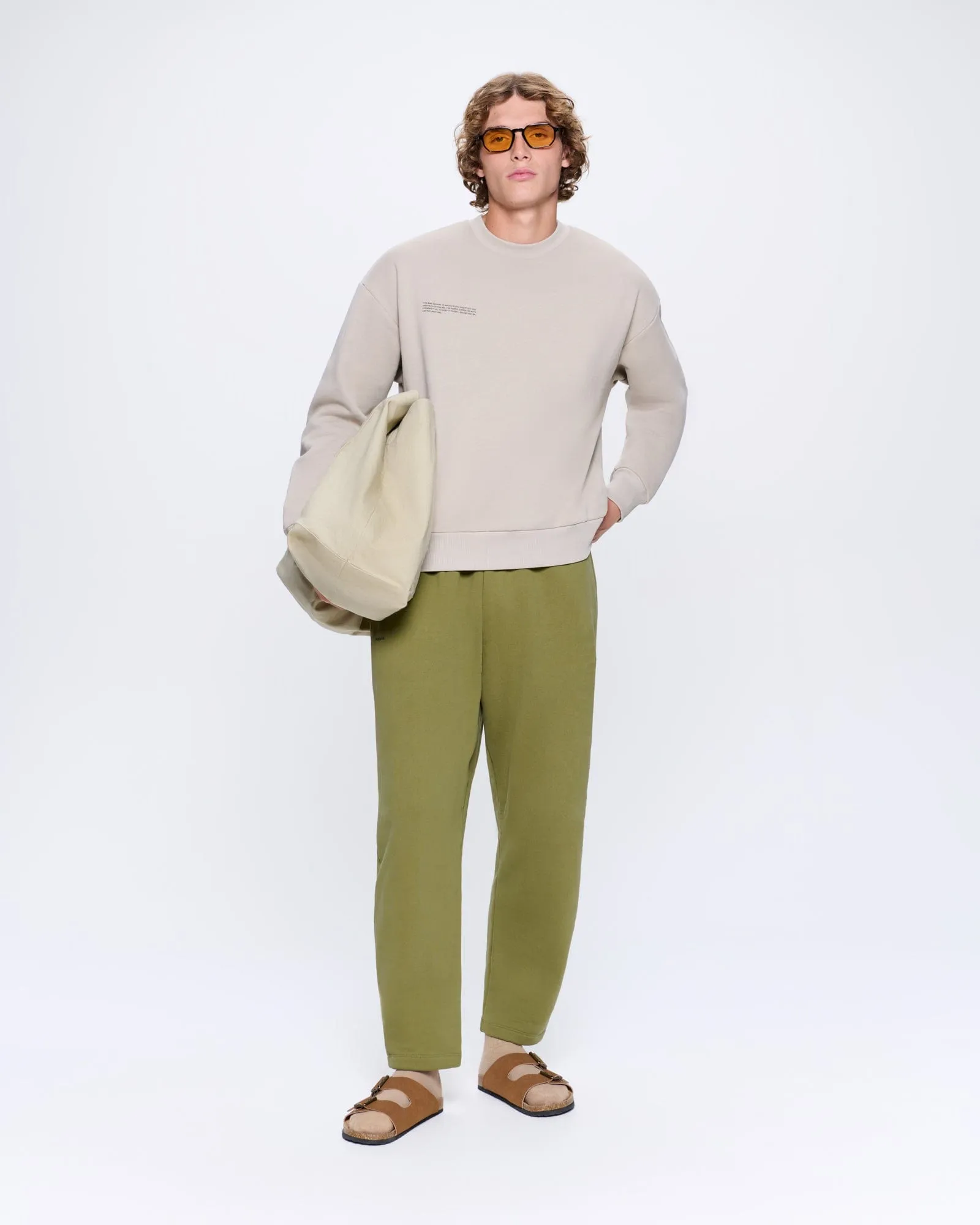 Mens 365 Heavyweight Sweatshirt—stone sold by Pangaia product image thumbnail 3