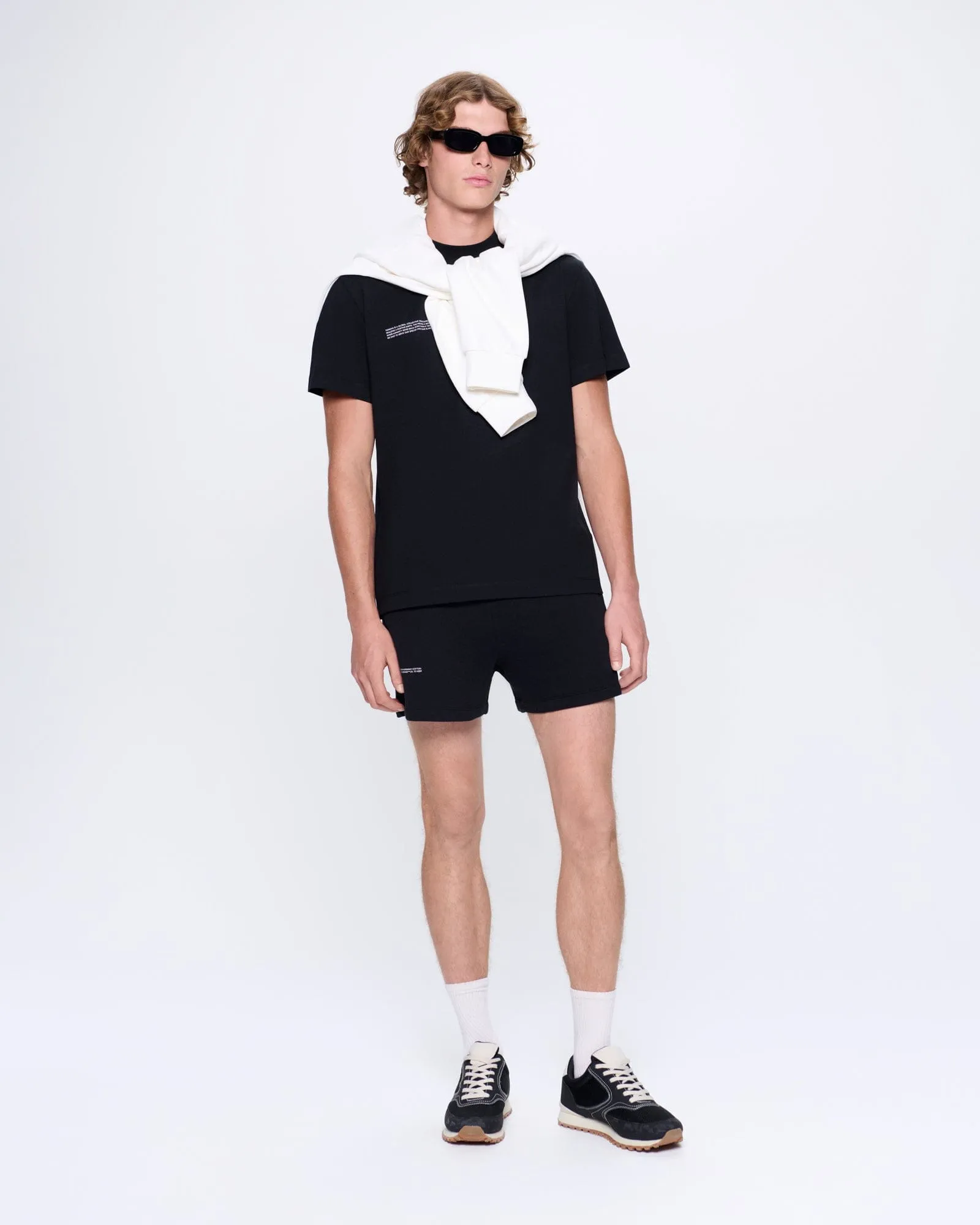Mens 365 Midweight Shorts—black sold by Pangaia