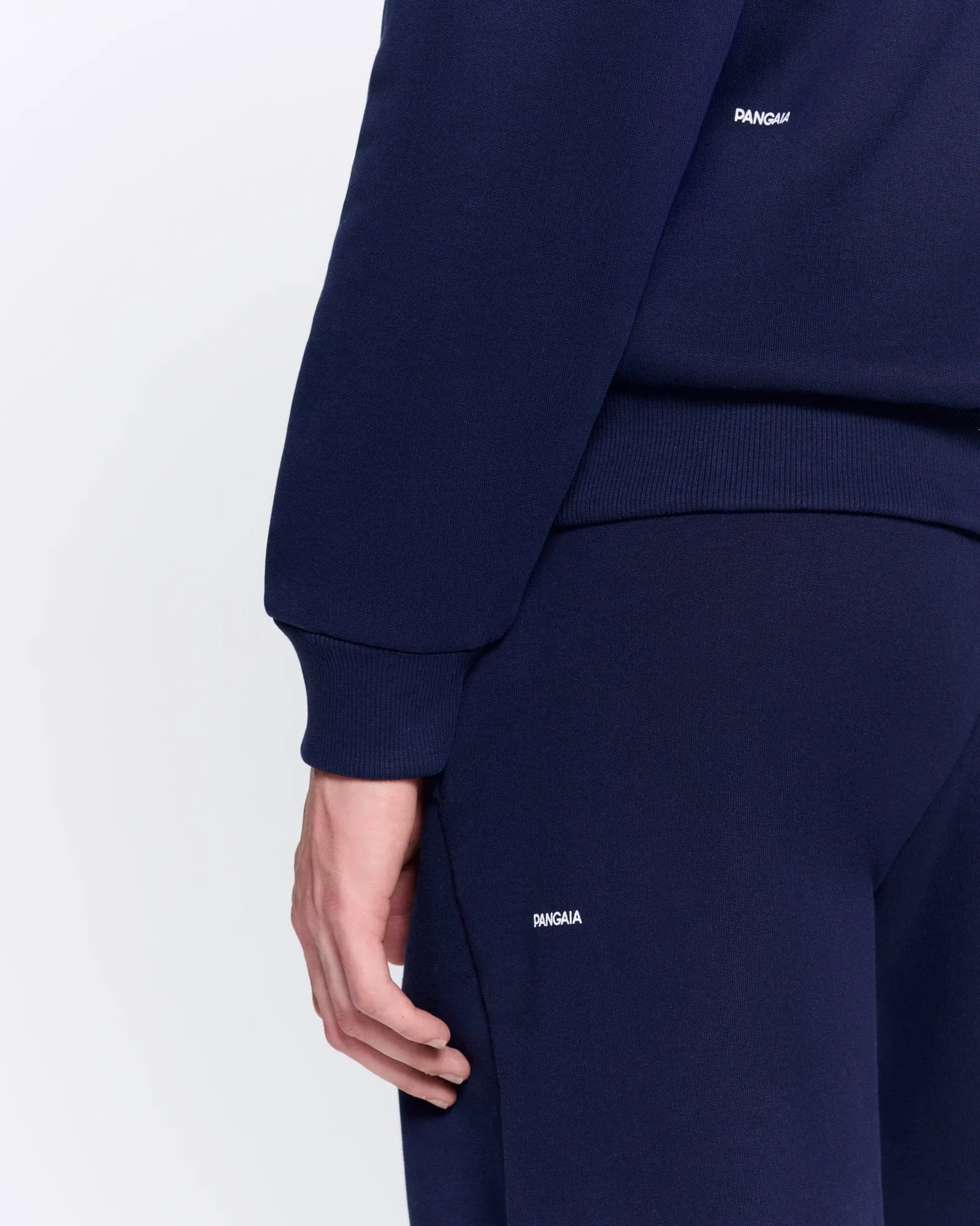 Mens 365 Heavyweight Track Pants—navy blue sold by Pangaia product image thumbnail 4