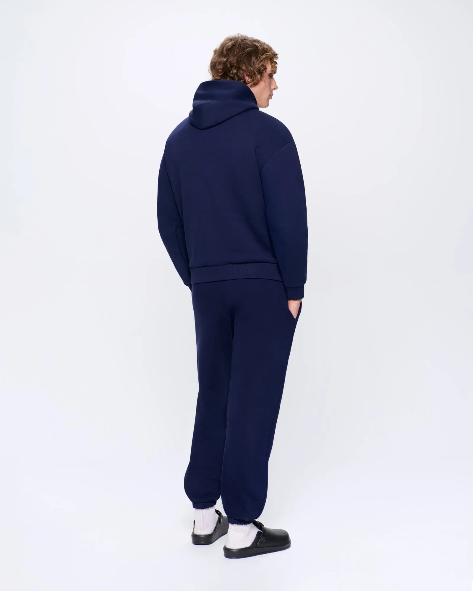 Mens 365 Heavyweight Track Pants—navy blue sold by Pangaia product image thumbnail 3