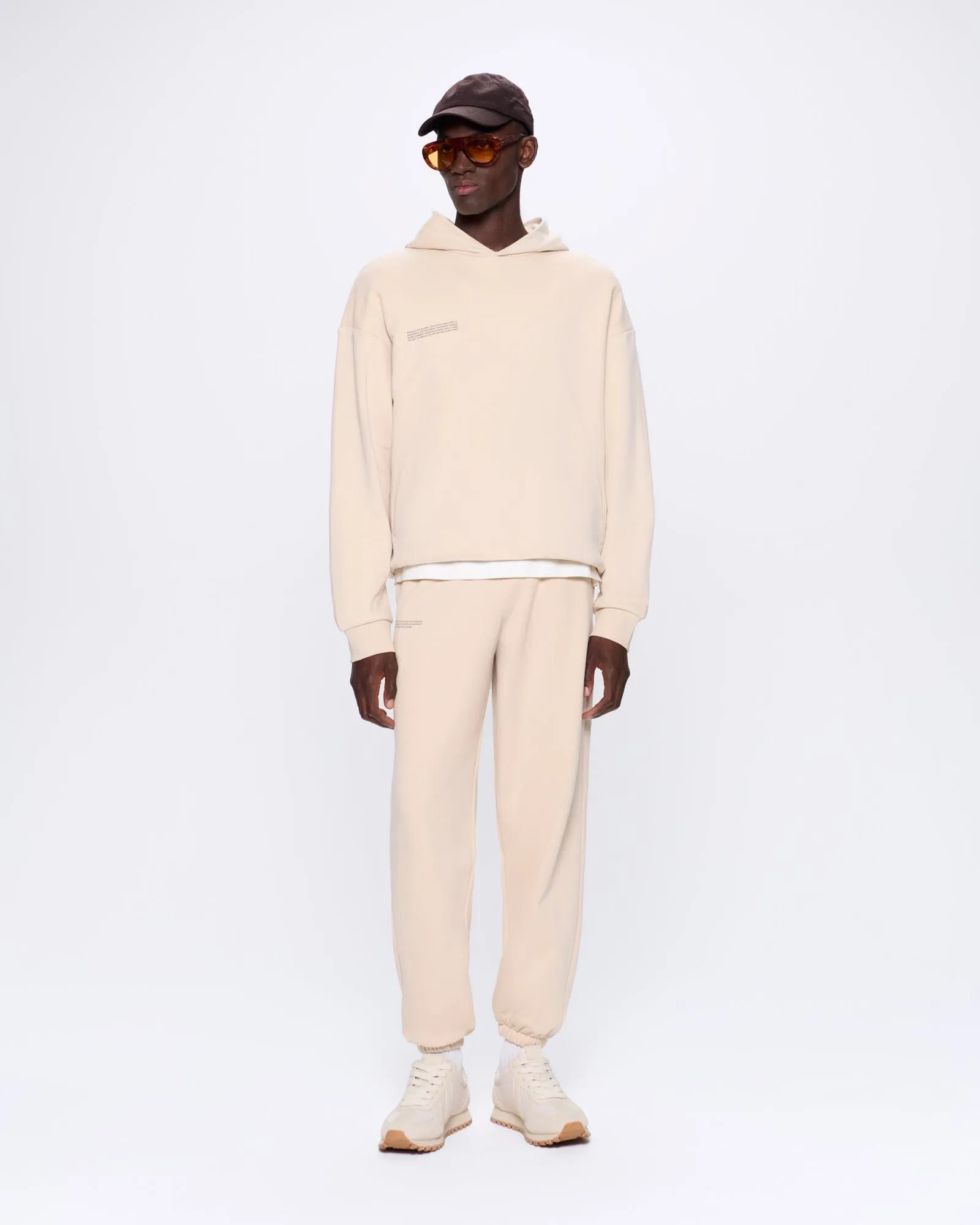 Mens 365 Midweight Hoodie—sand sold by Pangaia product image thumbnail 3