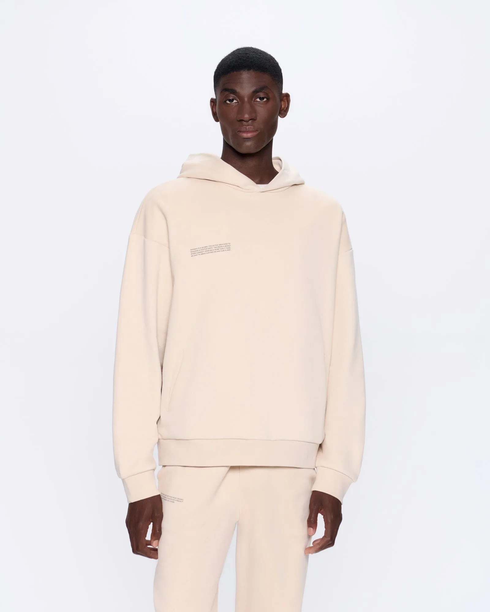 Mens 365 Midweight Hoodie—sand sold by Pangaia