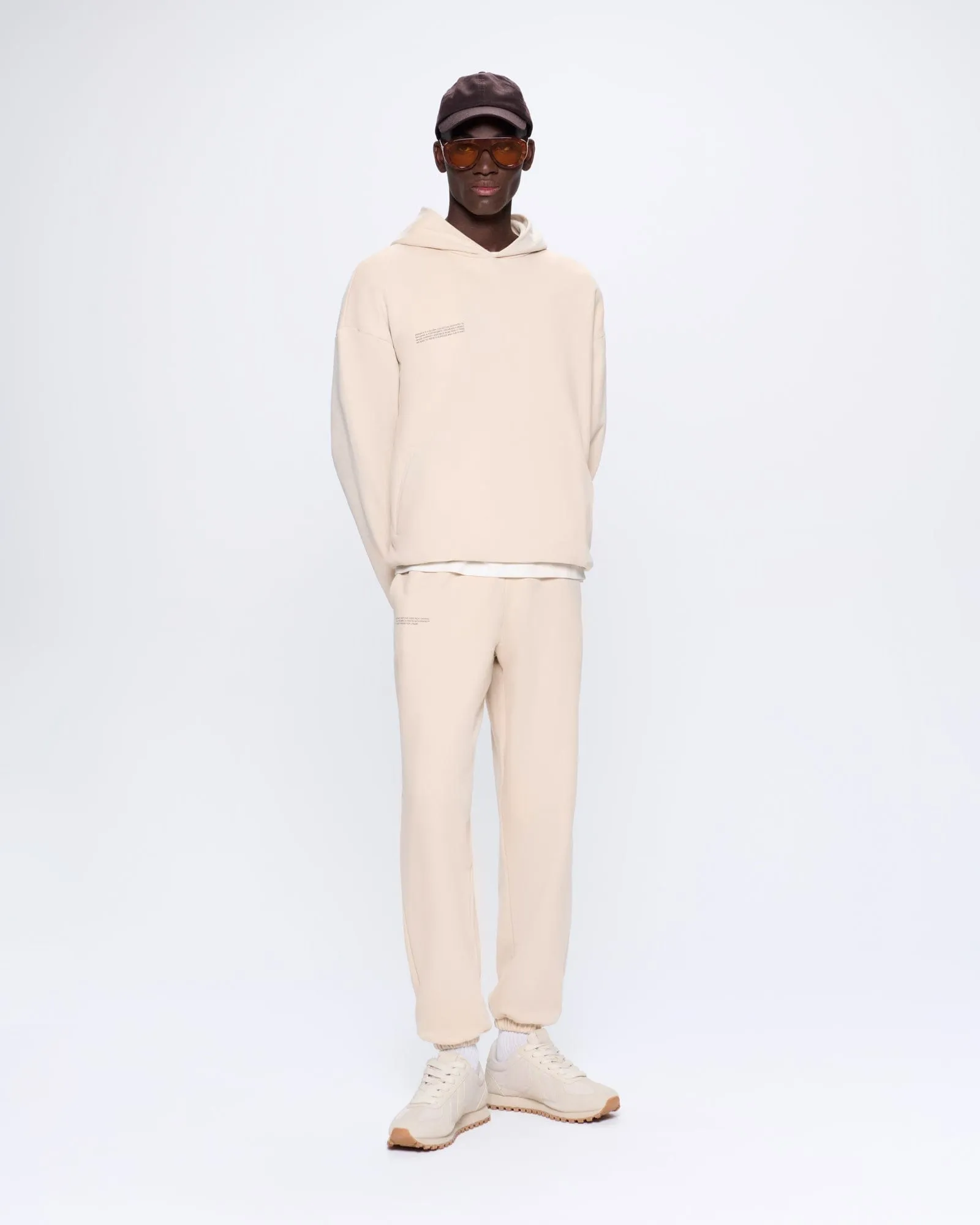 Mens 365 Midweight Track Pants—sand sold by Pangaia