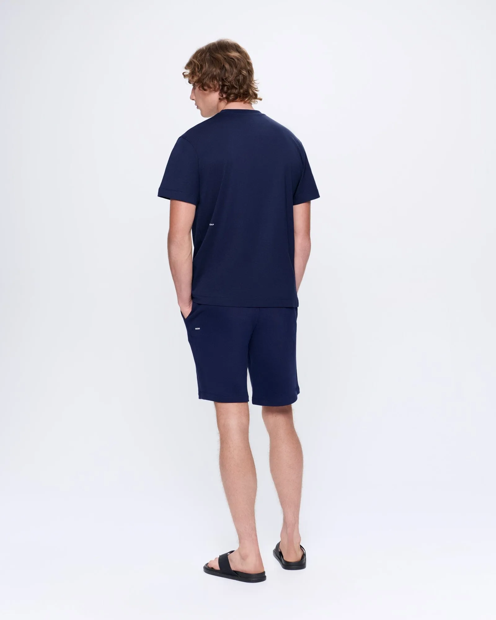 Mens 365 Midweight Long Shorts—navy sold by Pangaia product image thumbnail 5