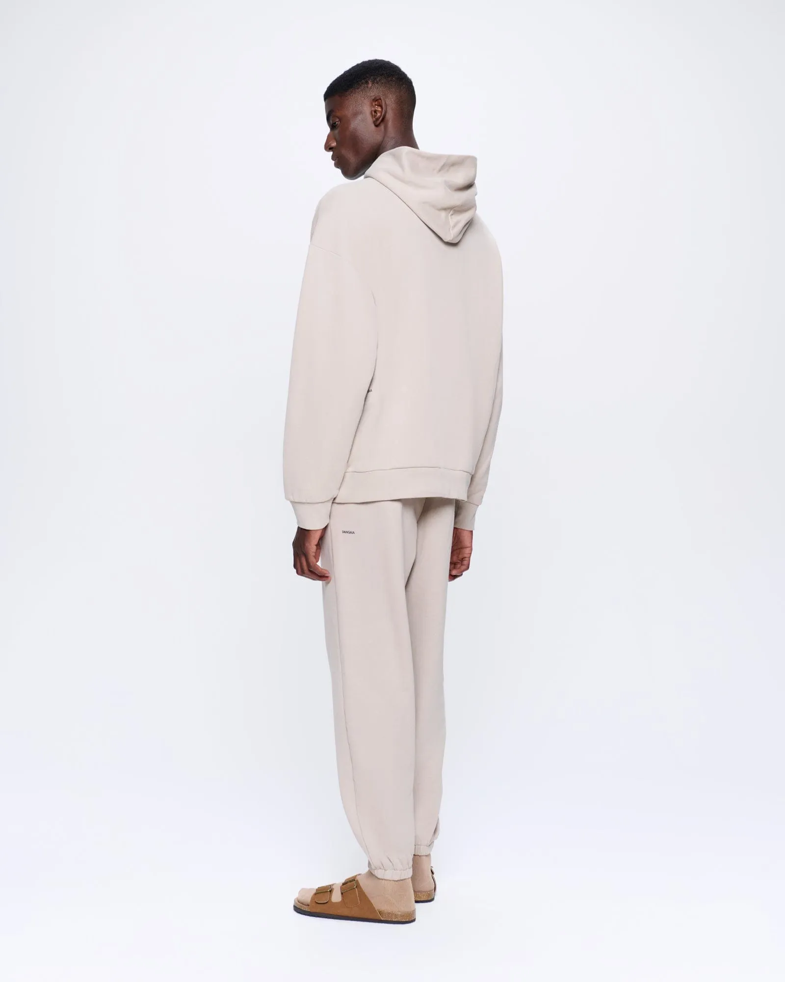 Mens 365 Midweight Track Pants—stone sold by Pangaia product image thumbnail 5