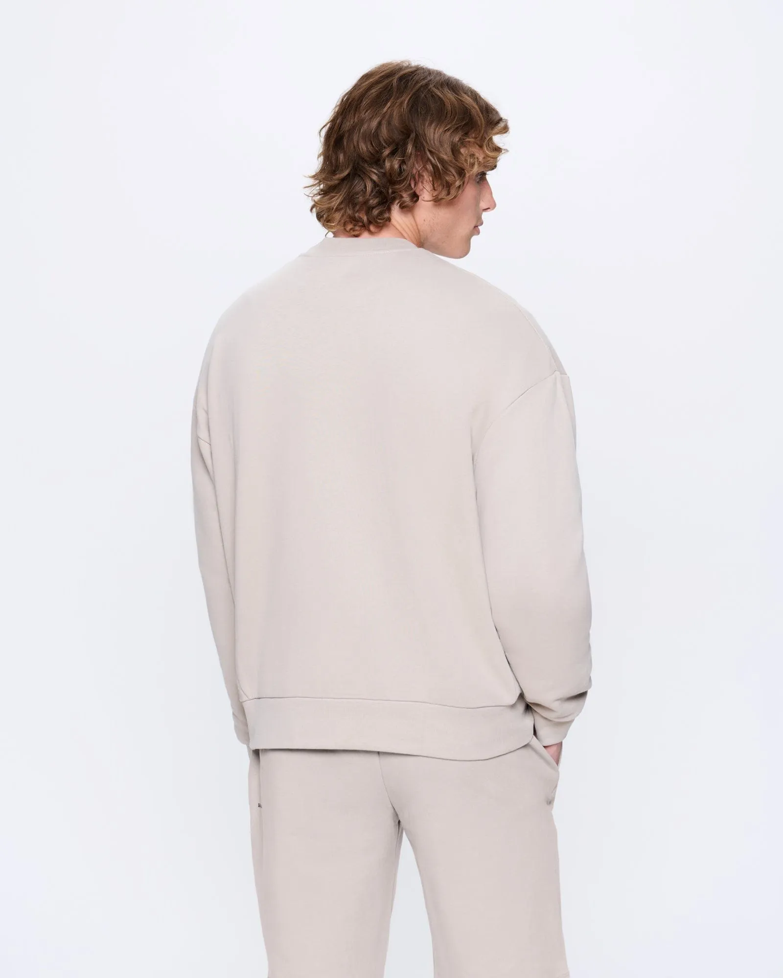 Mens 365 Midweight Sweatshirt—stone sold by Pangaia product image thumbnail 4