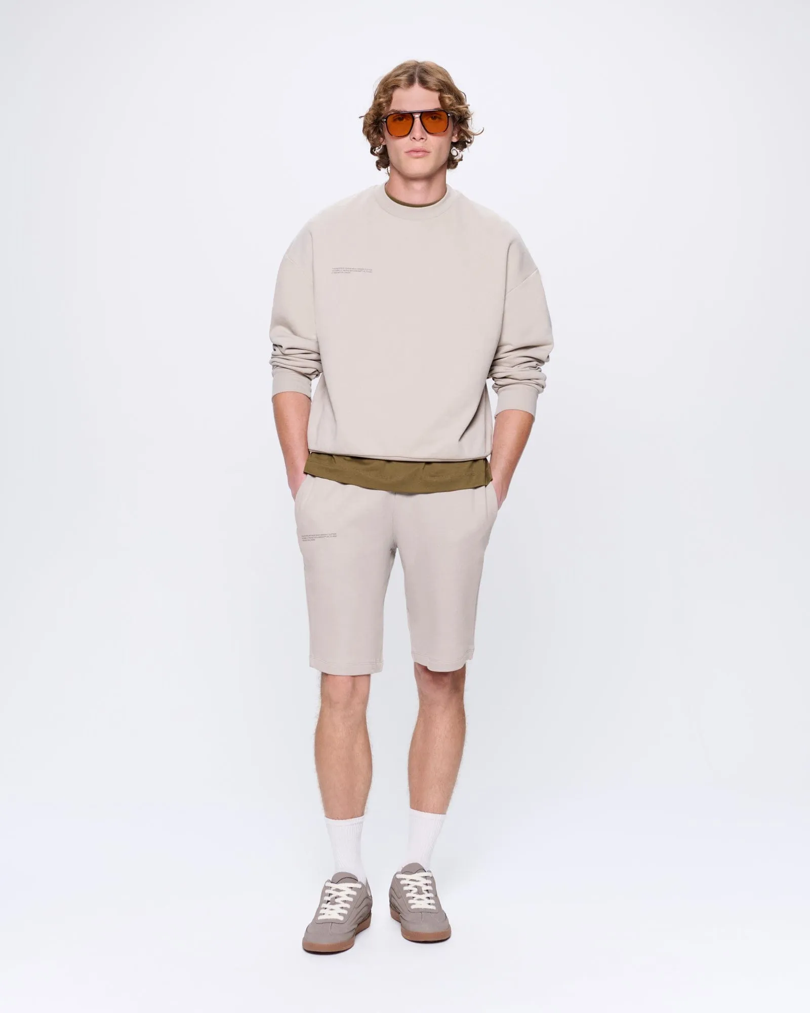 Mens 365 Midweight Sweatshirt—stone sold by Pangaia product image thumbnail 3