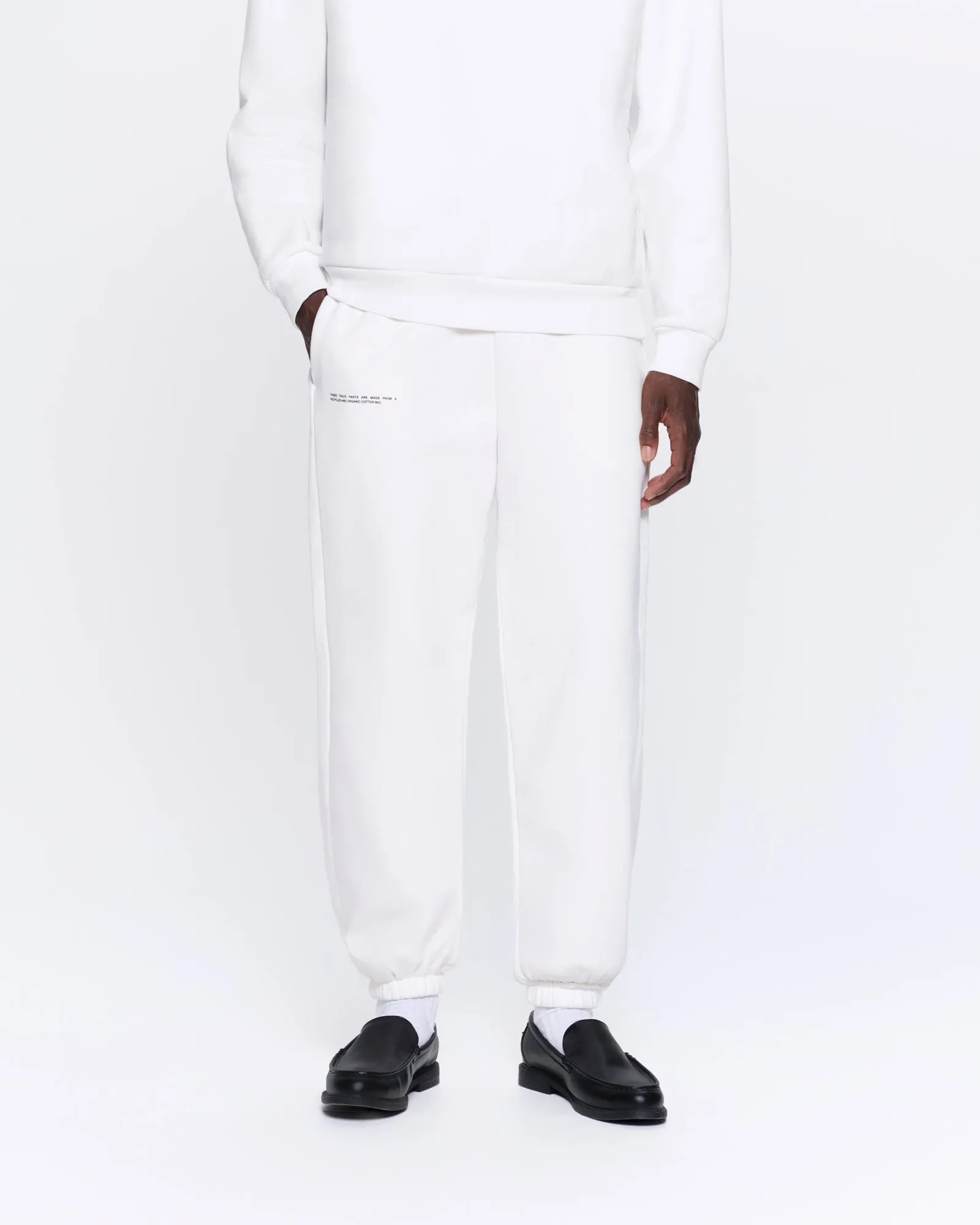 Mens 365 Heavyweight Track Pants—off-white sold by Pangaia product image thumbnail 3