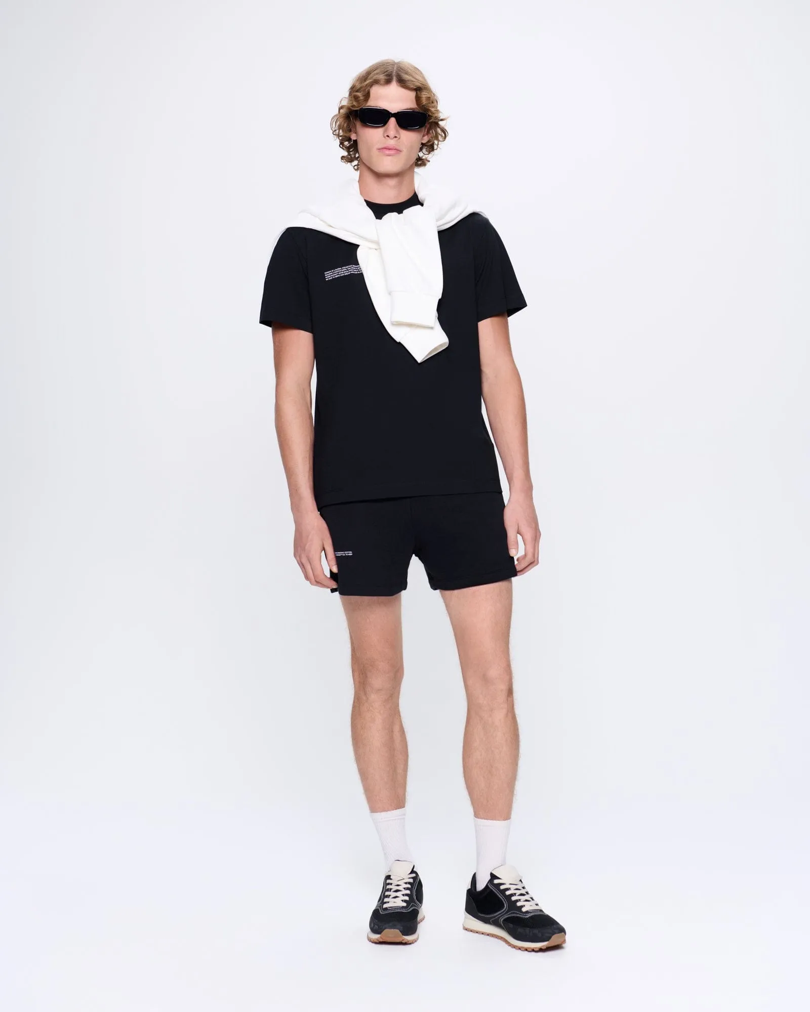 Mens 365 Midweight T-shirt—Black sold by Pangaia product image thumbnail 3