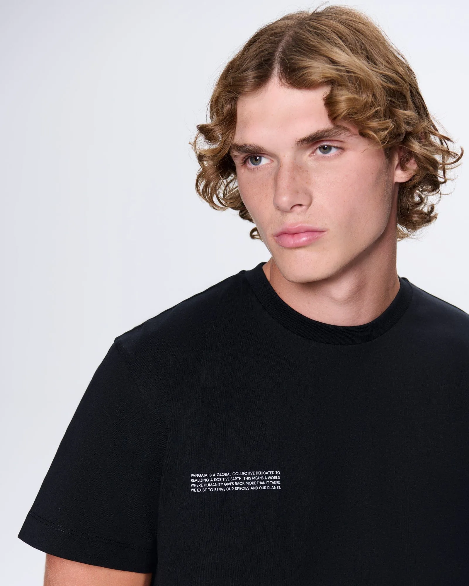 Mens 365 Midweight T-shirt—Black sold by Pangaia product image thumbnail 4