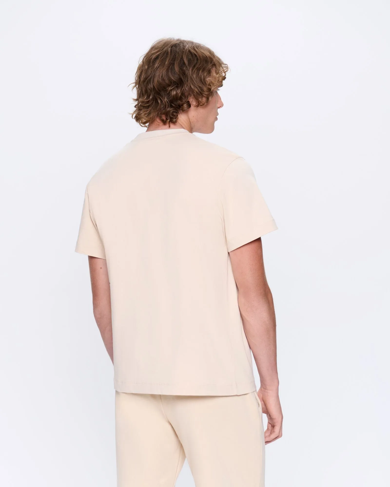 Mens 365 Midweight T-shirt—sand sold by Pangaia product image thumbnail 5
