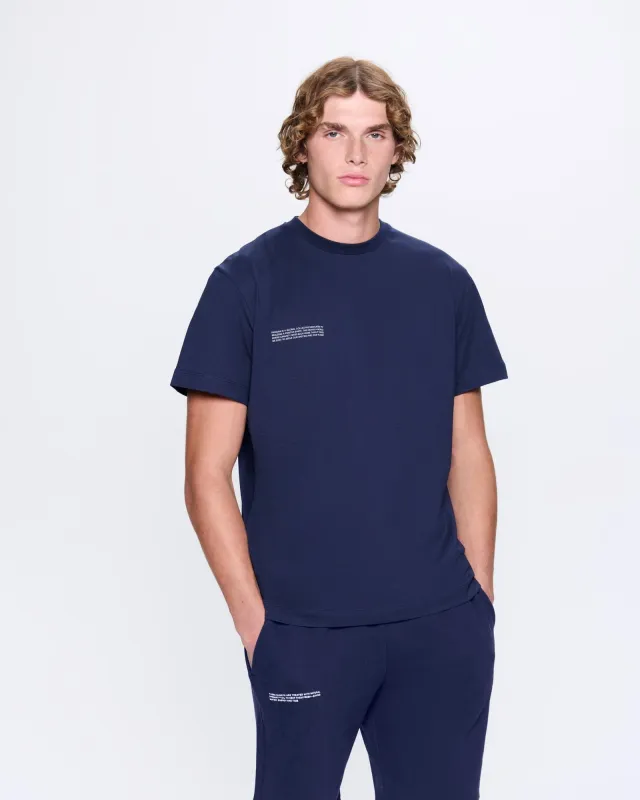 Mens 365 Midweight T-shirt—Navy sold by Pangaia