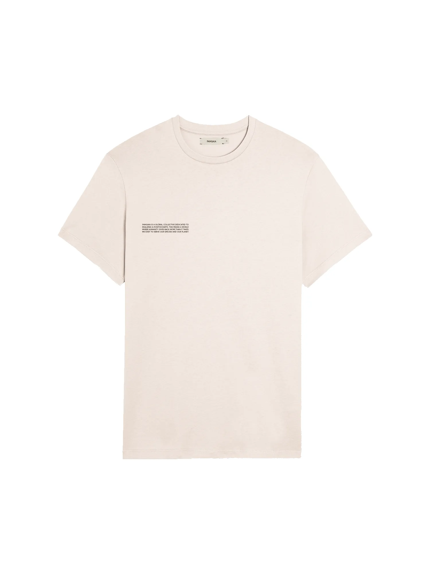 Mens 365 Midweight T-shirt—Stone sold by Pangaia product image thumbnail 2