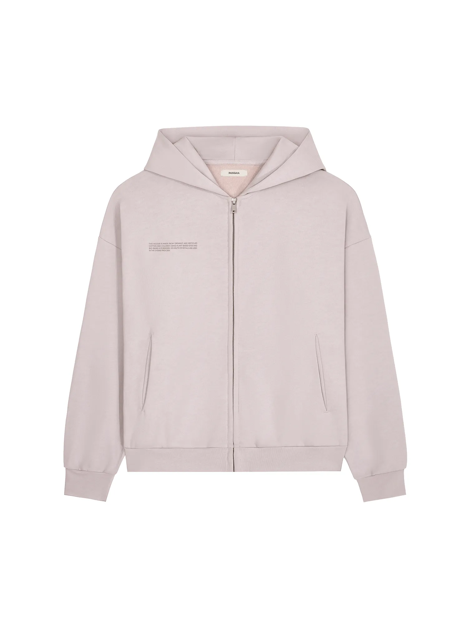 Archive Mens Natural Dye Zipped Hoodie—daylight purple sold by Pangaia