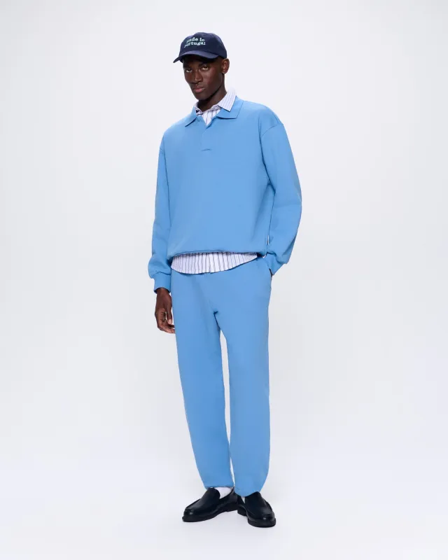 Mens DNA Heavyweight Polo Sweatshirt—summit blue sold by Pangaia