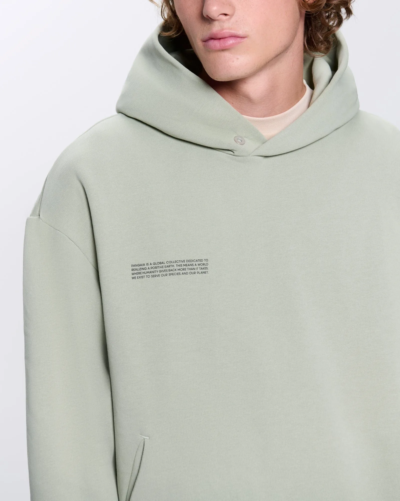 Archive Mens DNA Hoodie—moss green sold by Pangaia product image thumbnail 5