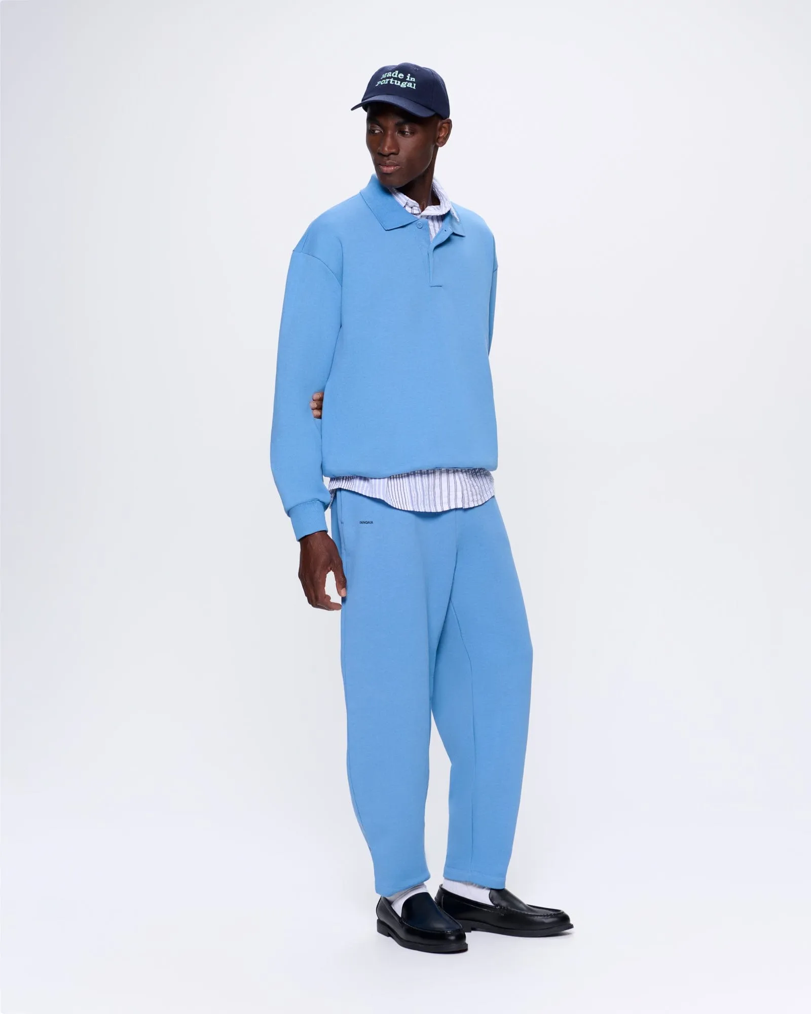 Archive Mens DNA Barrel-Leg Track Pants—summit blue sold by Pangaia