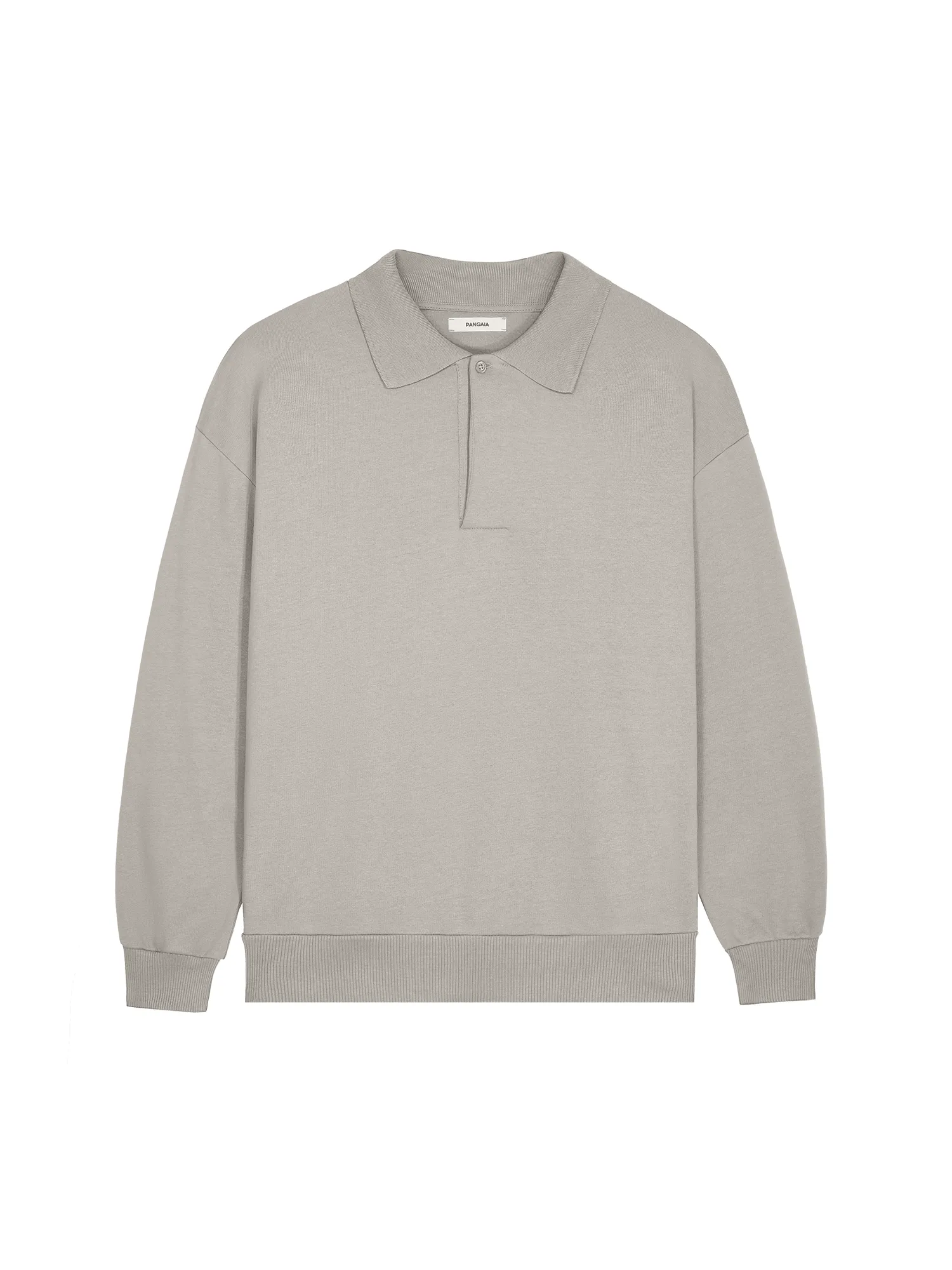 Mens DNA Heavyweight Polo Sweatshirt—stone sold by Pangaia product image thumbnail 2