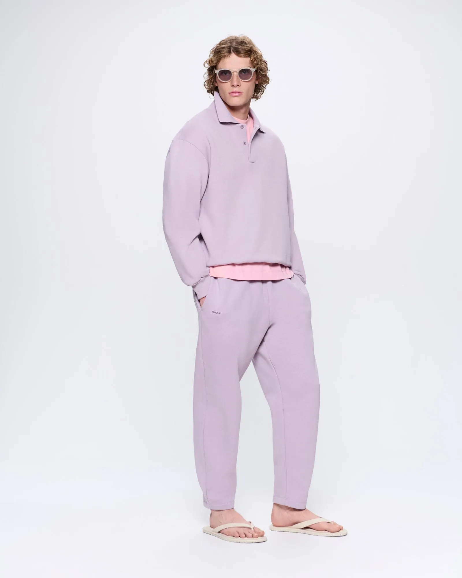 Archive Mens DNA Barrel-Leg Track Pants—raisin purple sold by Pangaia