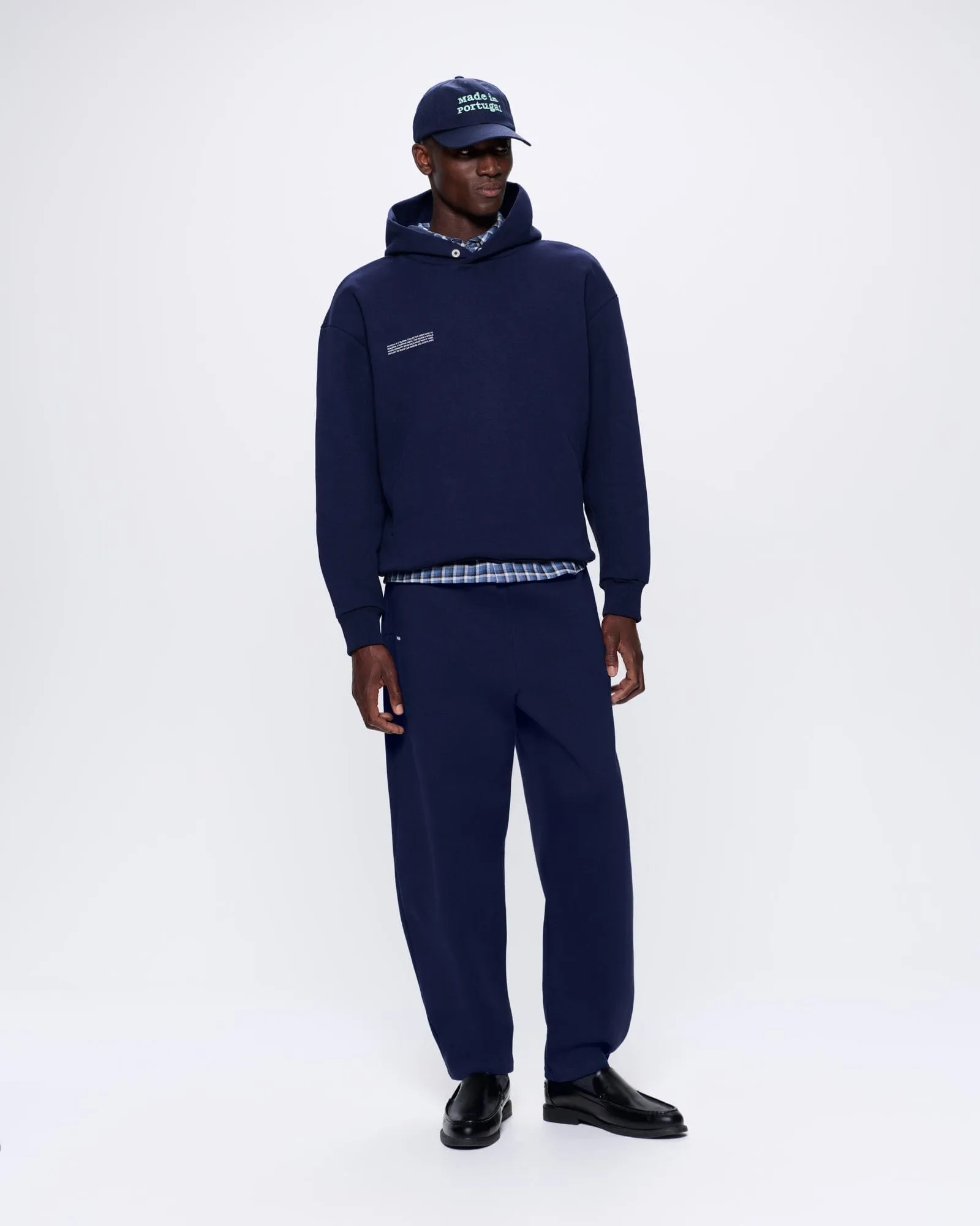 Mens DNA Hoodie—navy sold by Pangaia product image thumbnail 3
