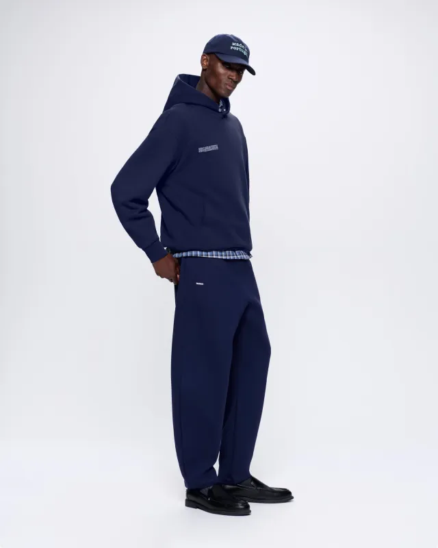 Archive Mens DNA Barrel-Leg Track Pants—navy sold by Pangaia