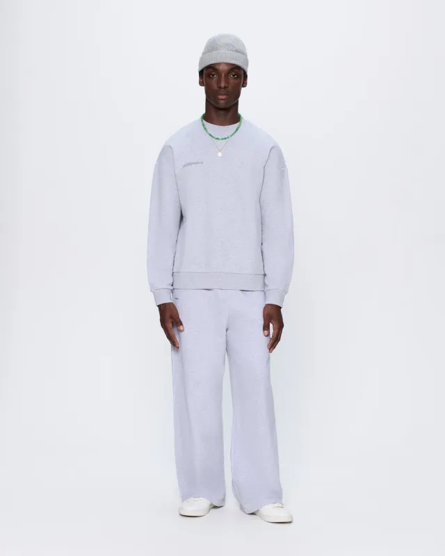 Mens 365 Midweight Straight Leg Track Pants—grey marl sold by Pangaia