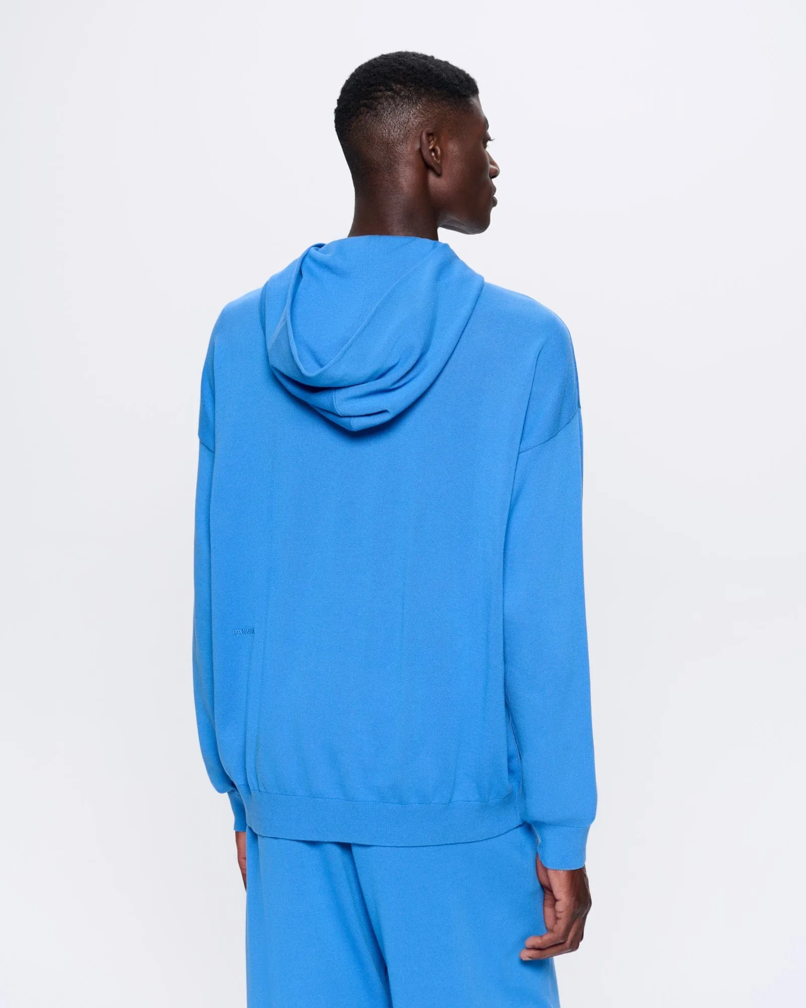 Mens DNA Knitted Hoodie—geyser blue sold by Pangaia product image thumbnail 5