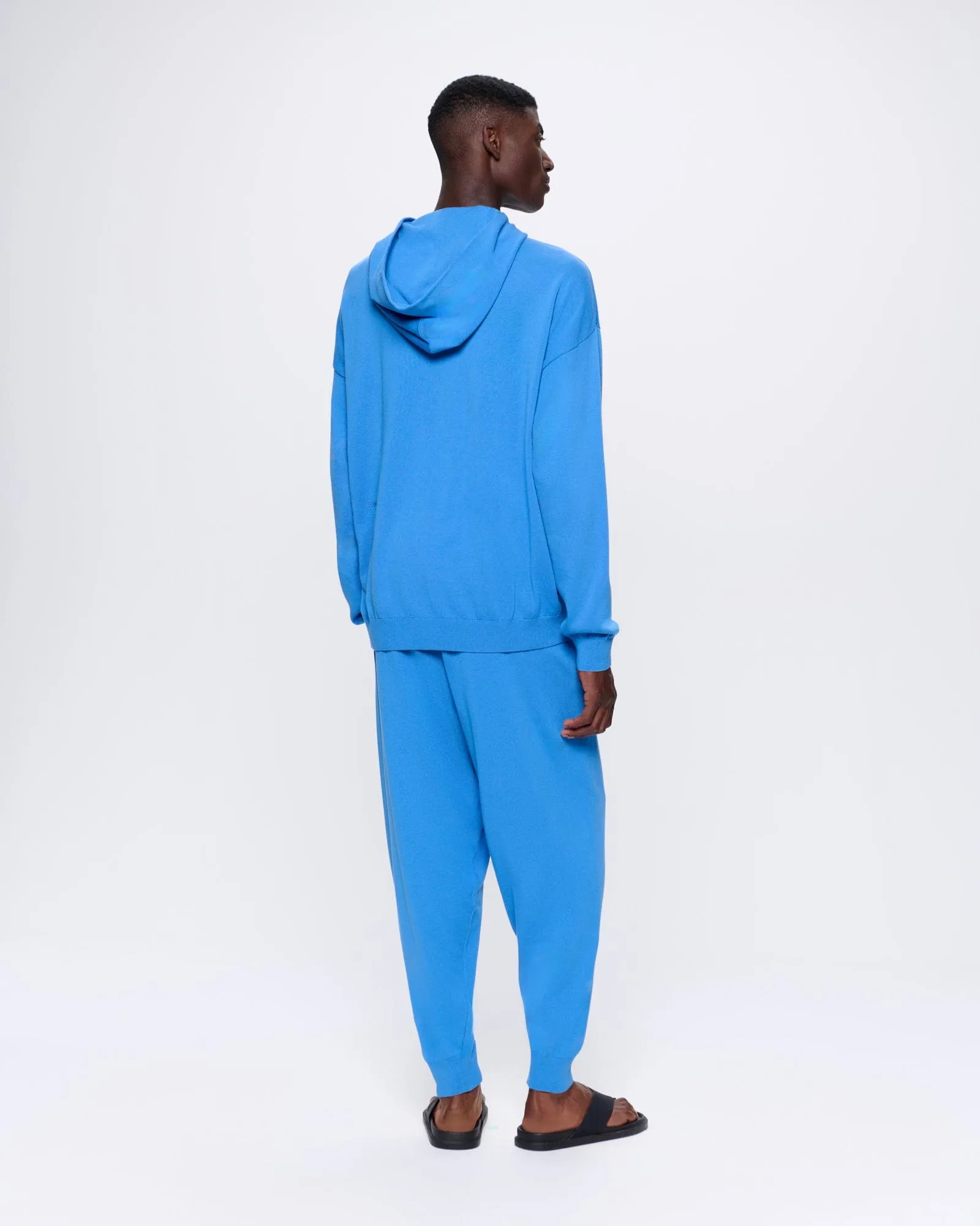 Mens DNA Knitted Track Pants—geyser blue sold by Pangaia product image thumbnail 5