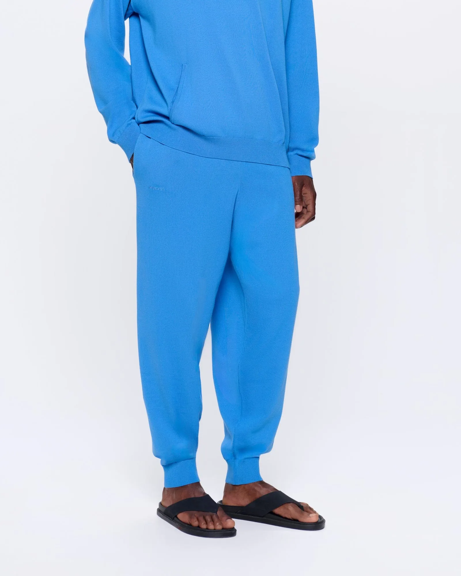 Mens DNA Knitted Track Pants—geyser blue sold by Pangaia product image thumbnail 3
