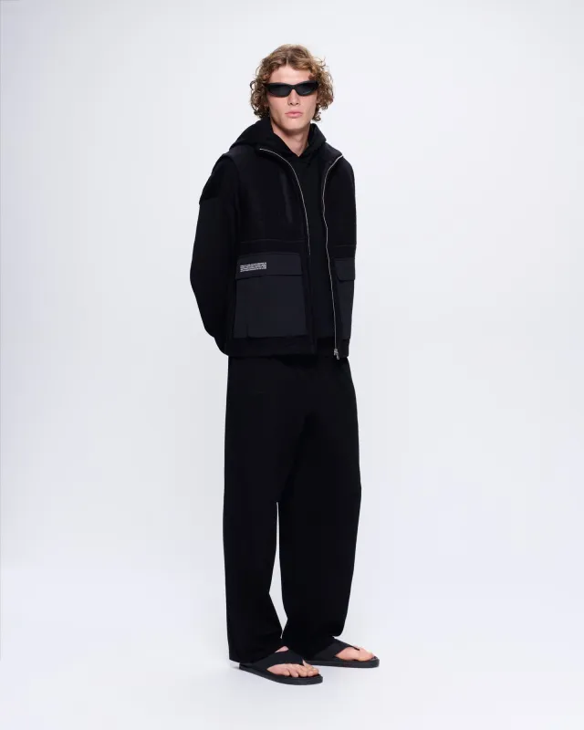 Mens DNA Knitted Straight Leg Track Pants—black sold by Pangaia