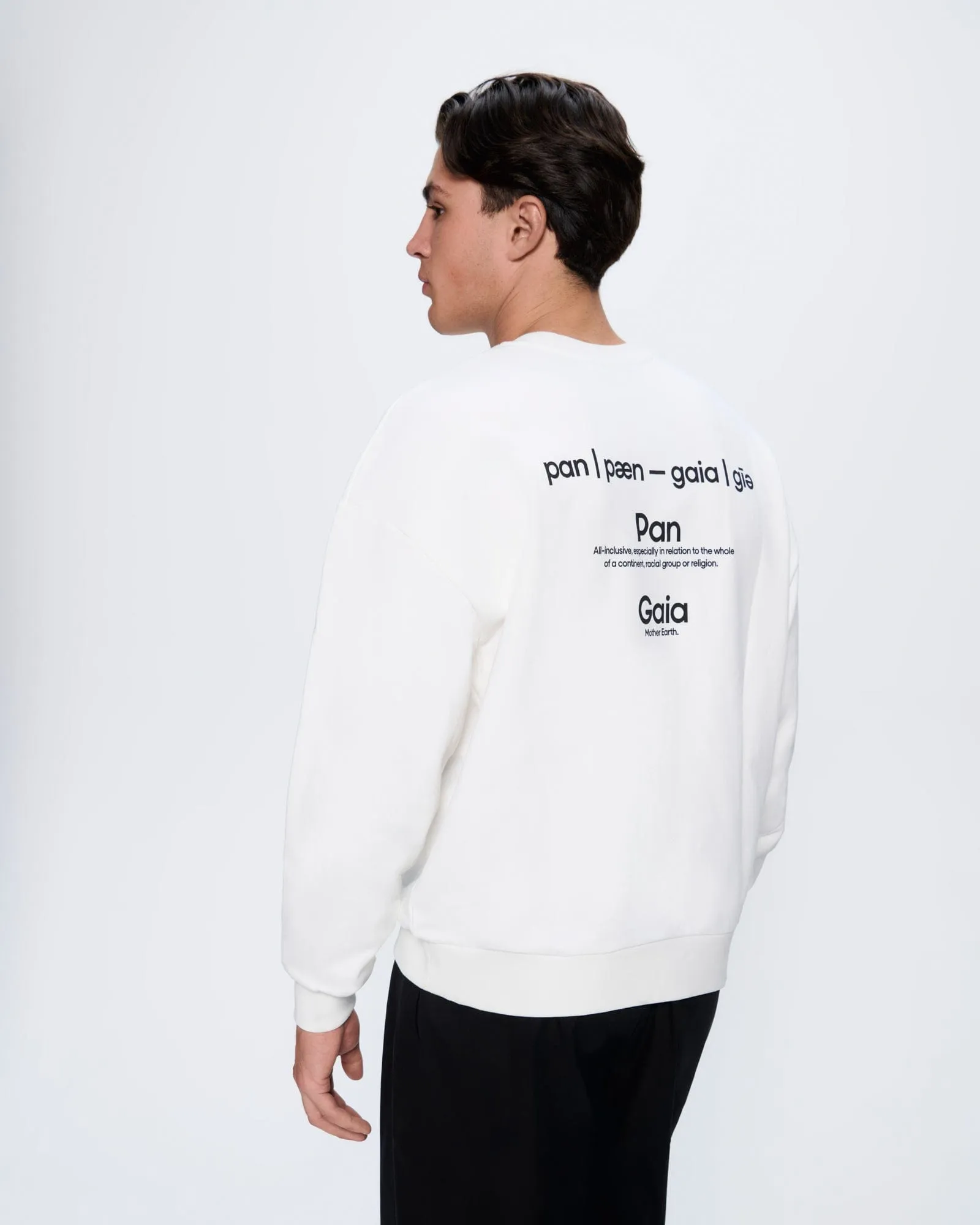 Mens 365 Midweight Definition Sweatshirt—off-white sold by Pangaia product image thumbnail 5