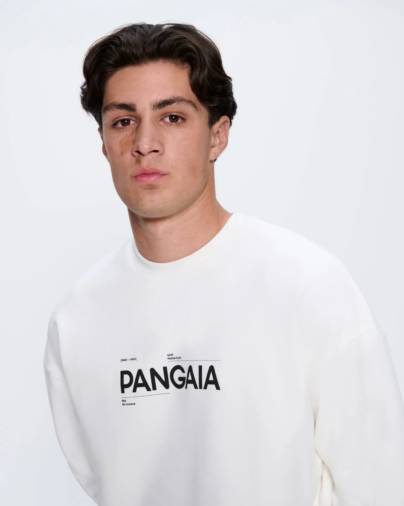 Mens 365 Midweight Definition Sweatshirt—off-white sold by Pangaia product image thumbnail 4