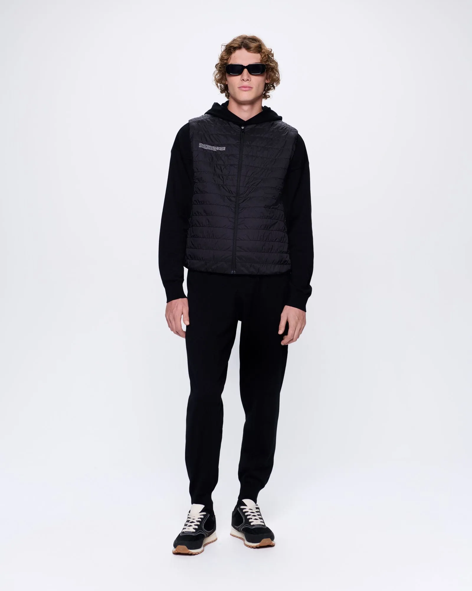 Mens DNA Knitted Track Pants—black sold by Pangaia