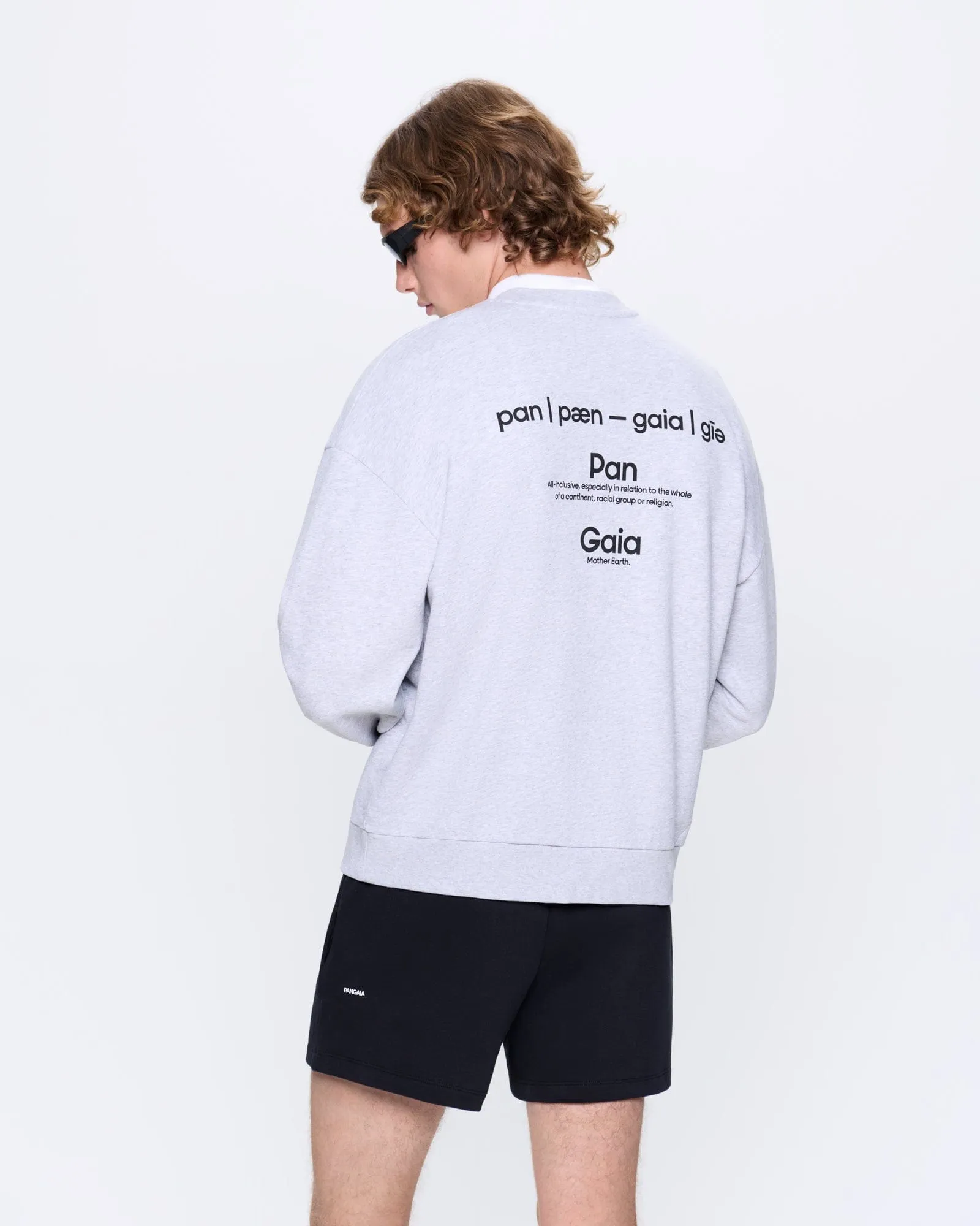 Mens 365 Midweight Definition Sweatshirt—grey-marl sold by Pangaia product image thumbnail 5