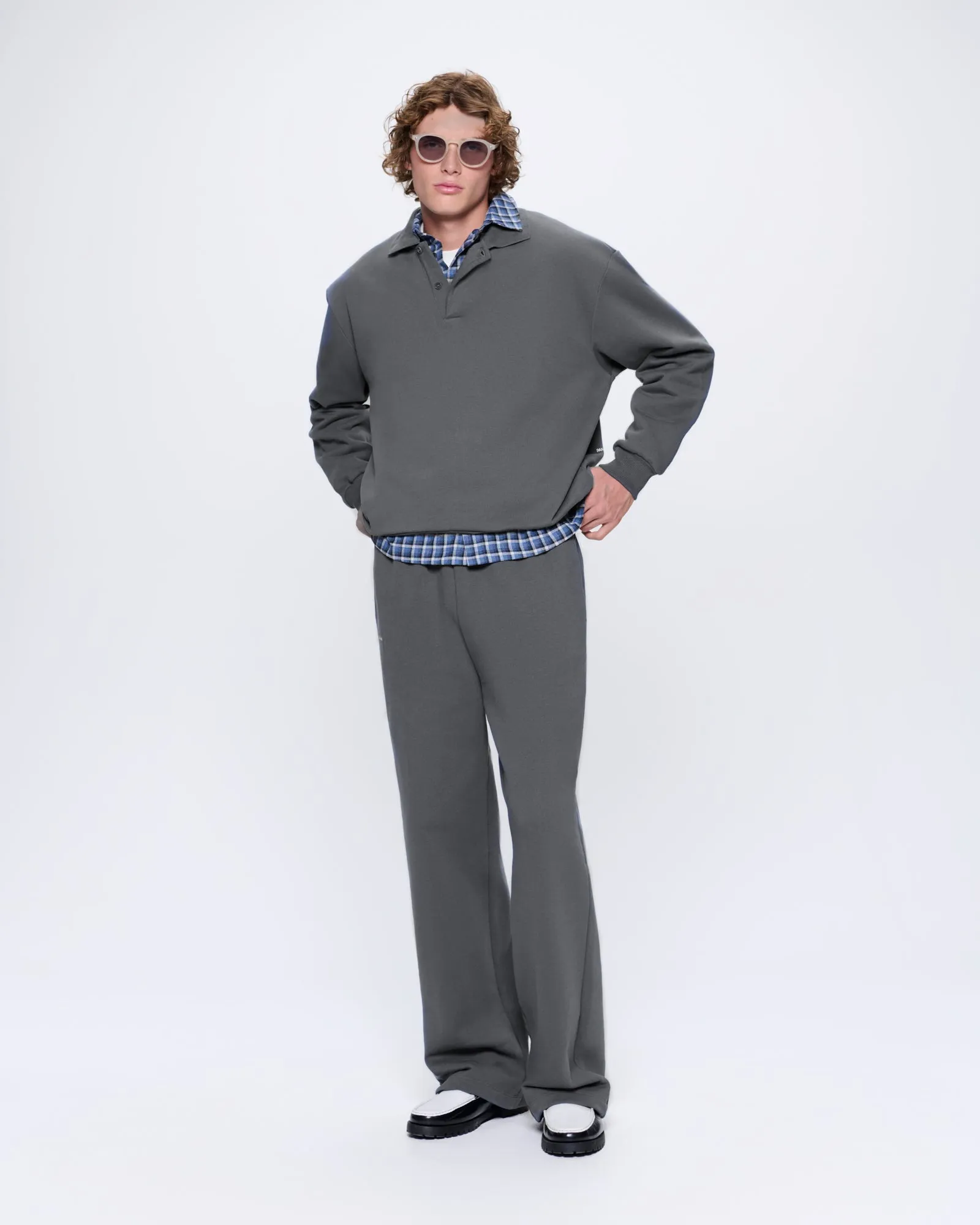 Mens DNA Straight Leg Track Pants—atmosphere grey sold by Pangaia