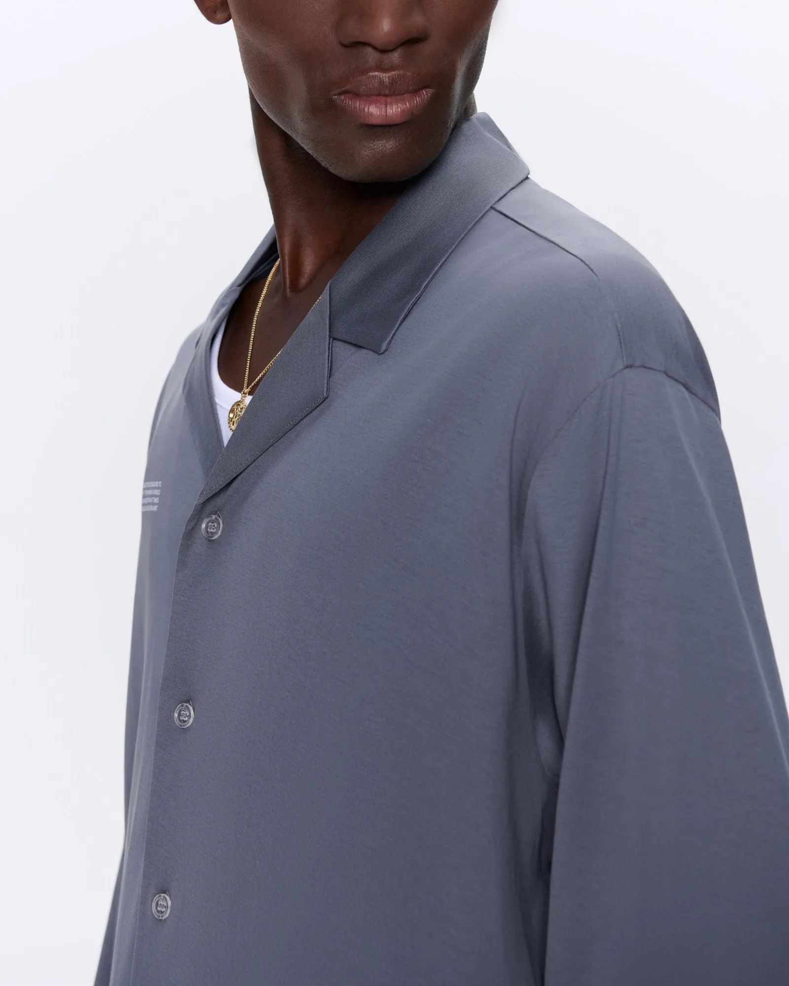 Mens 365 Lightweight Long Pyjama Set—atmosphere grey sold by Pangaia product image thumbnail 4