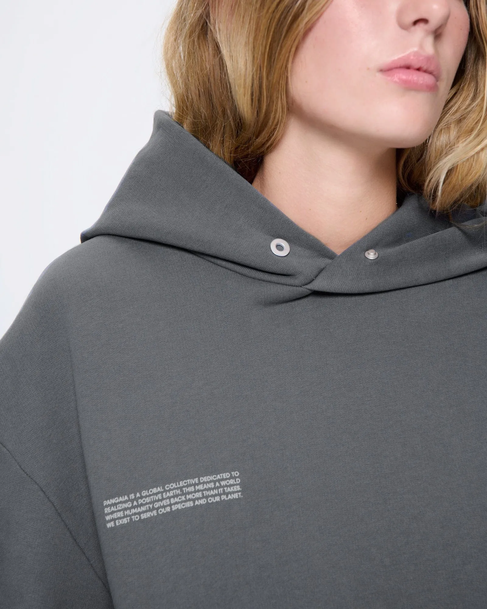 Womens DNA Hoodie—atmosphere grey sold by Pangaia product image thumbnail 3
