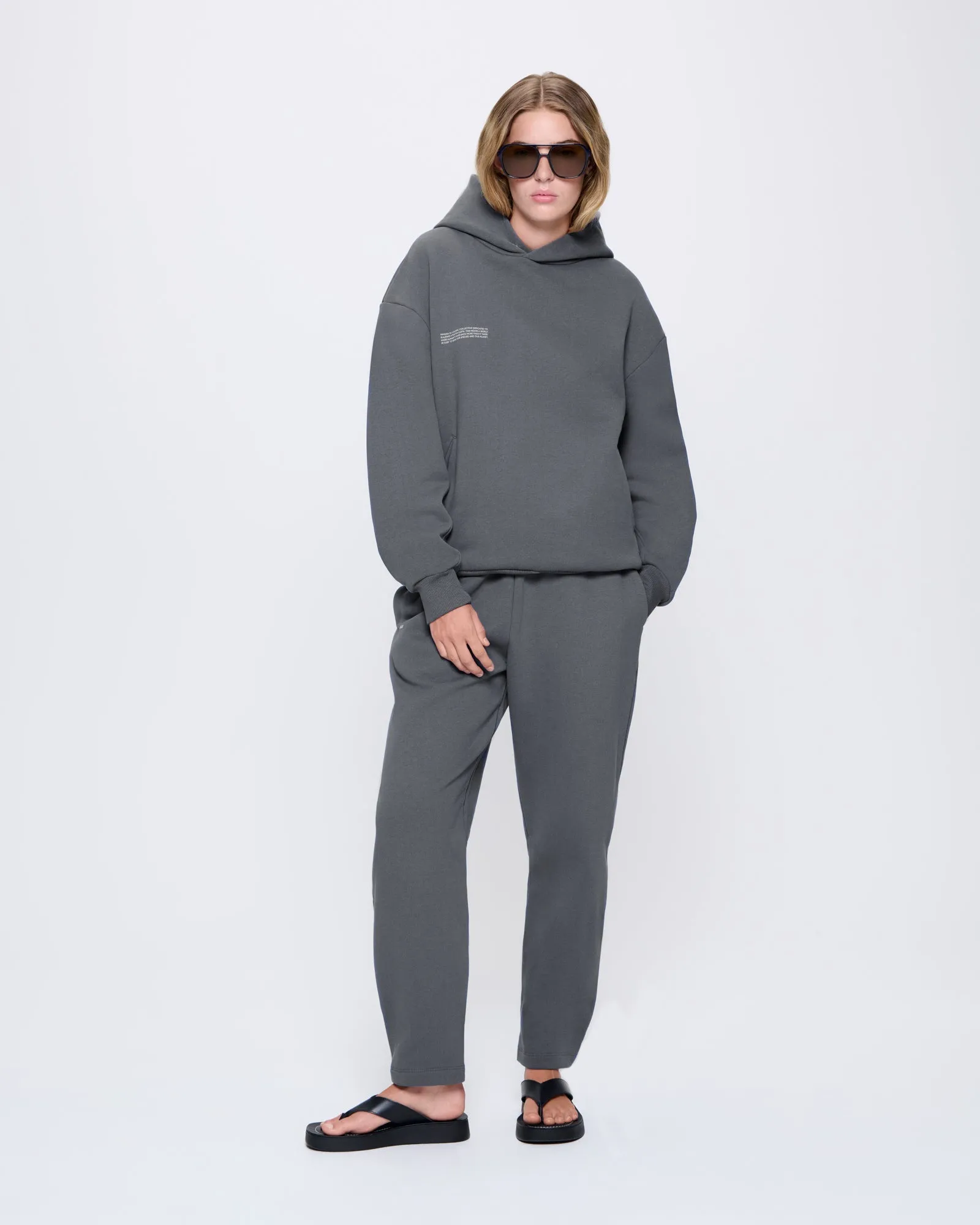 Archive Womens DNA Barrel-Leg Track Pants—atmosphere grey sold by Pangaia