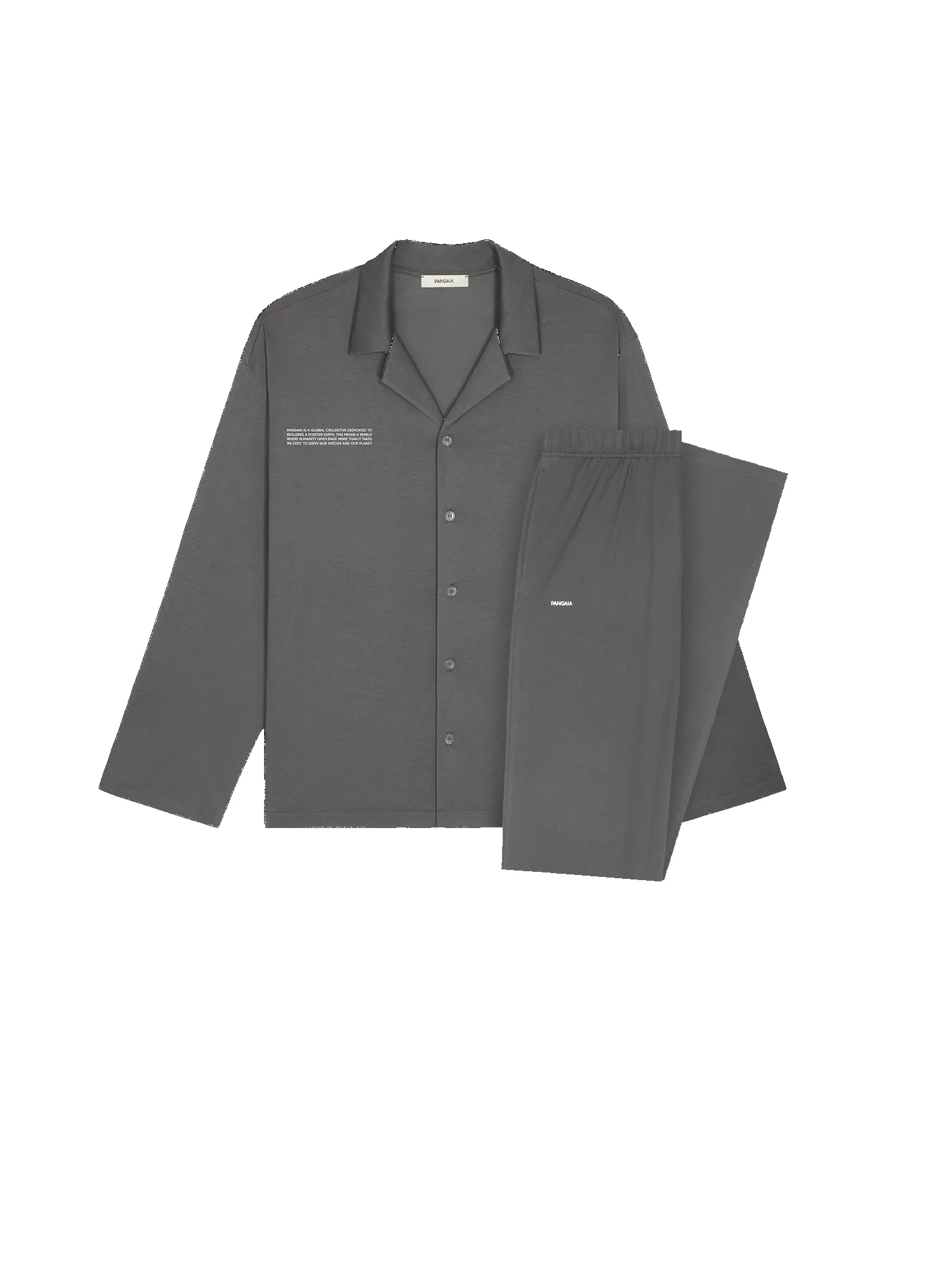 Womens 365 Lightweight Long Pyjama Set—atmosphere grey sold by Pangaia product image thumbnail 2