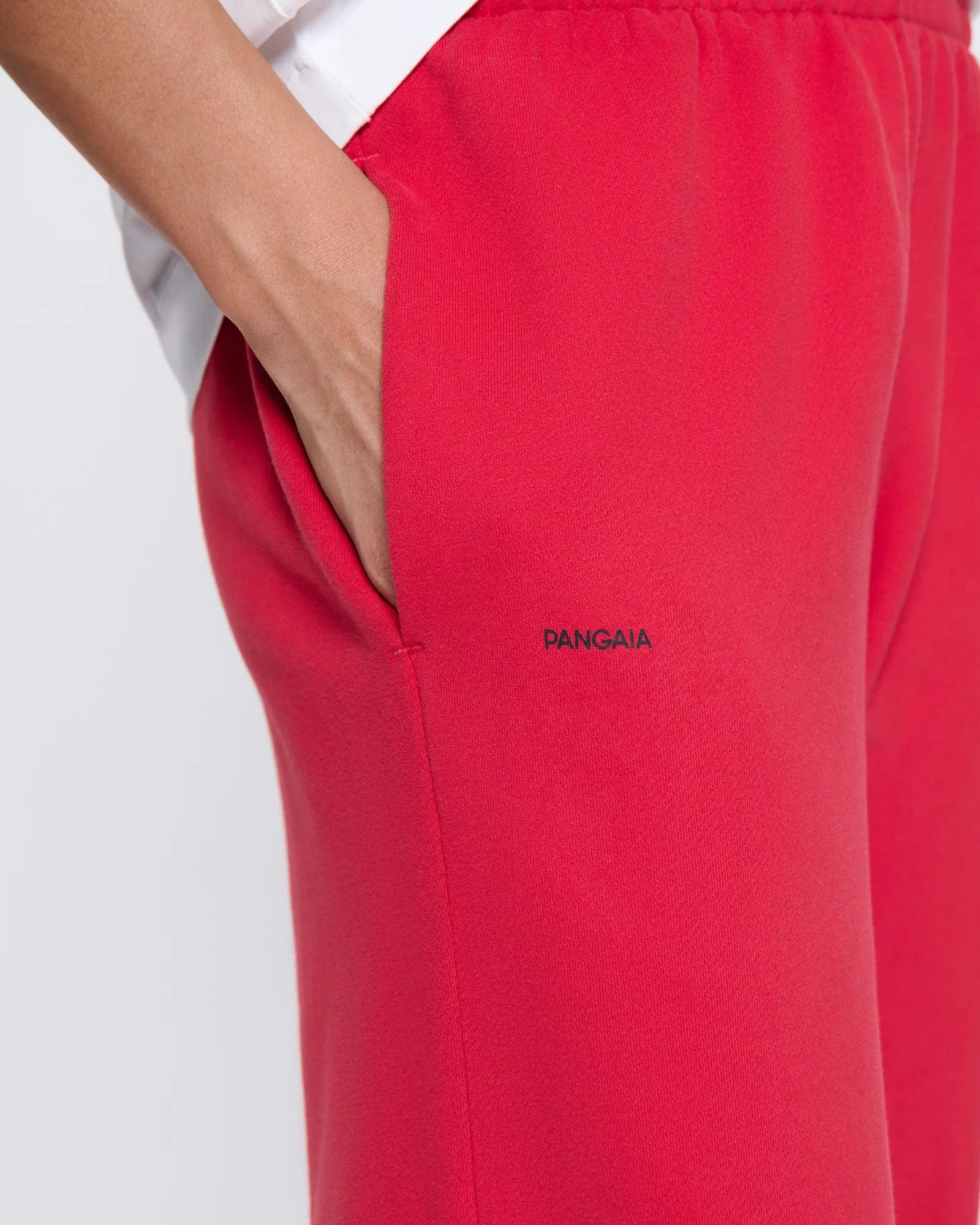 Womens 365 Midweight Track Pants—Goji red sold by Pangaia product image thumbnail 4