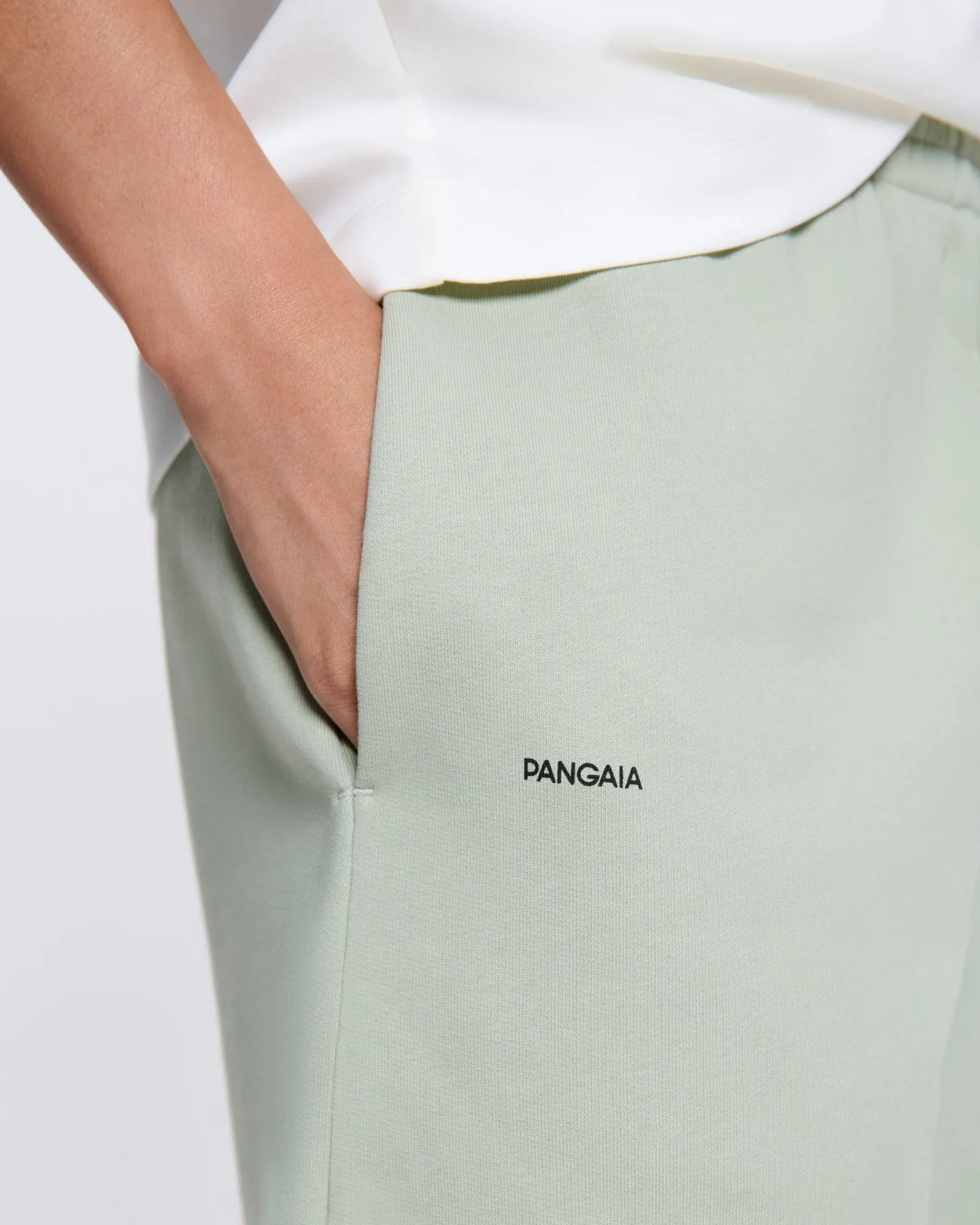 Womens DNA Barrel-Leg Track Pants—moss green sold by Pangaia product image thumbnail 4