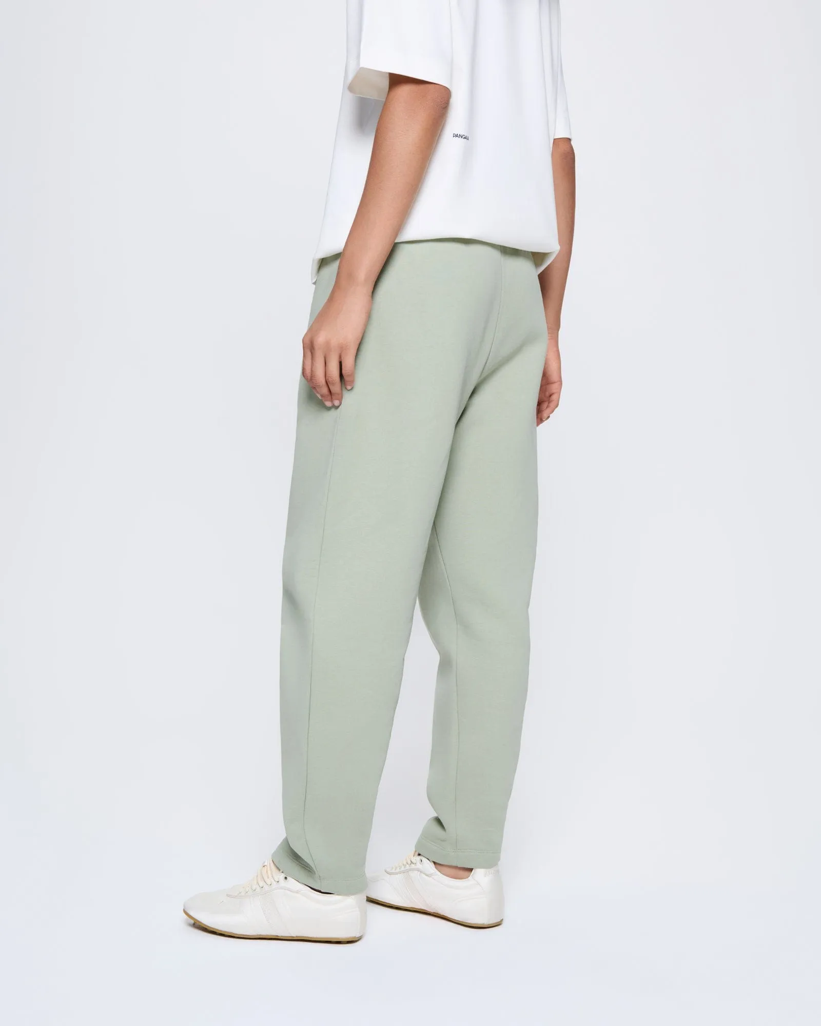 Womens DNA Barrel-Leg Track Pants—moss green sold by Pangaia product image thumbnail 5