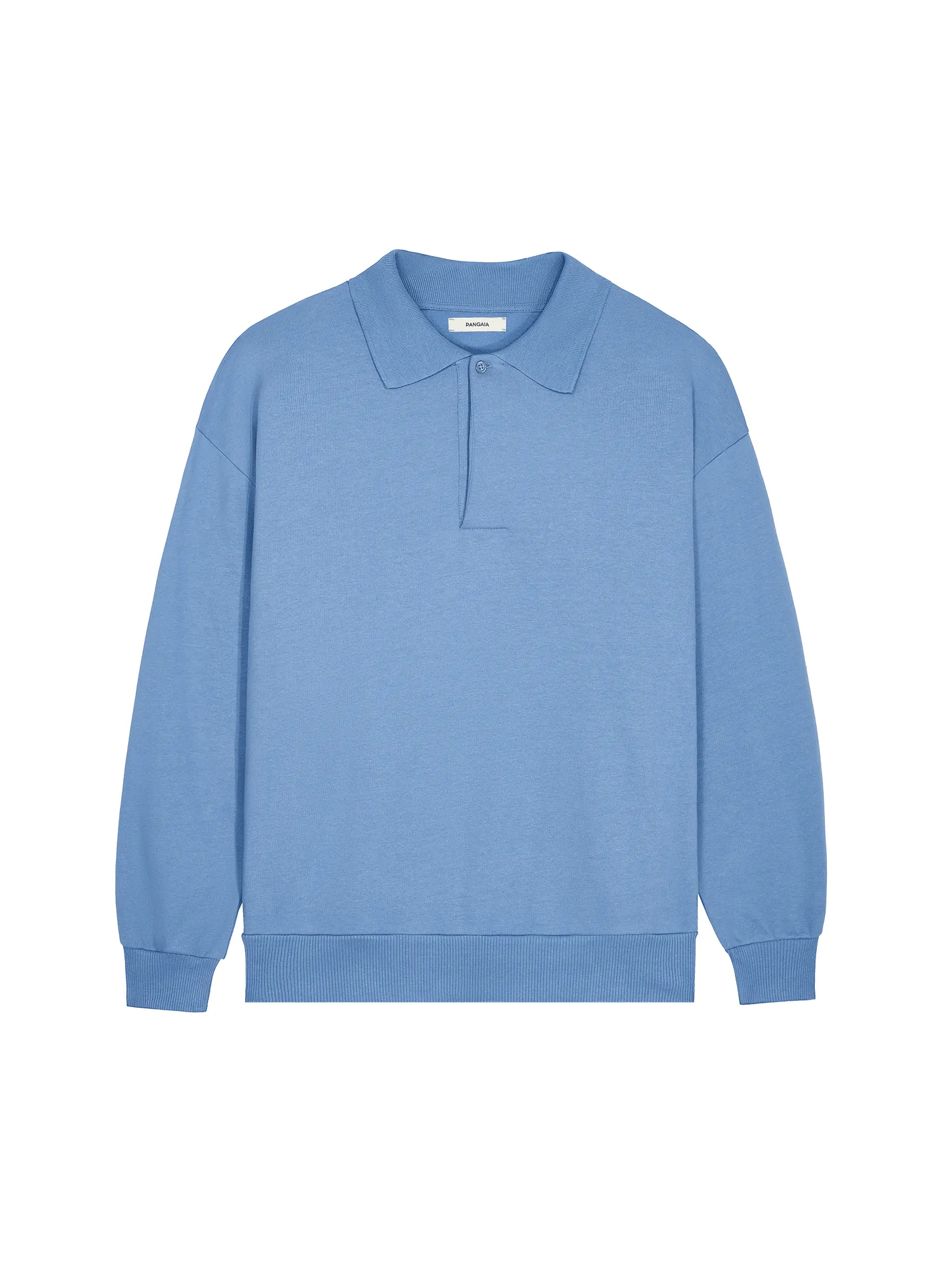 Womens DNA Heavyweight Polo Sweatshirt—summit blue sold by Pangaia product image thumbnail 2