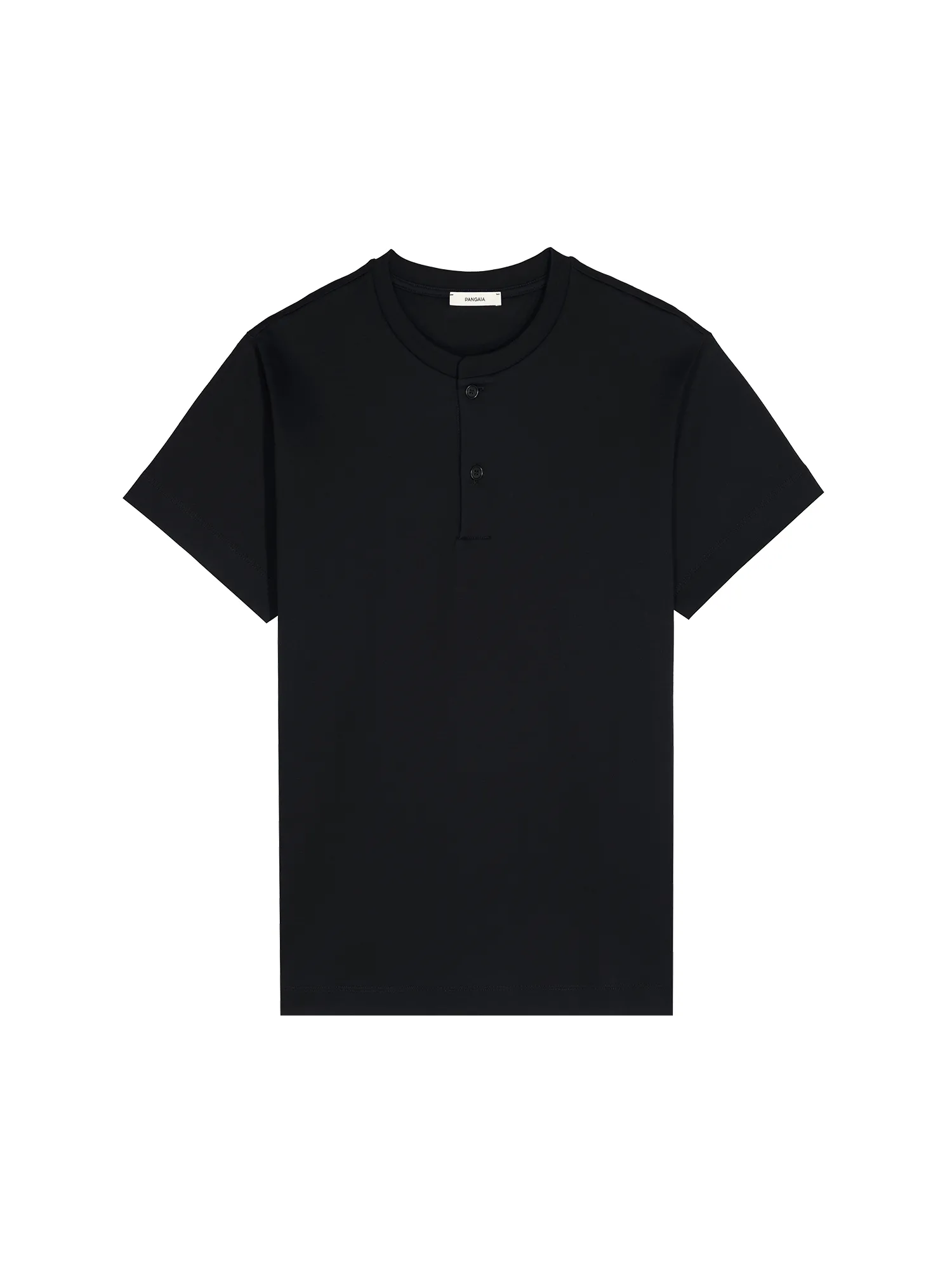 Womens DNA Henley T-Shirt—black sold by Pangaia