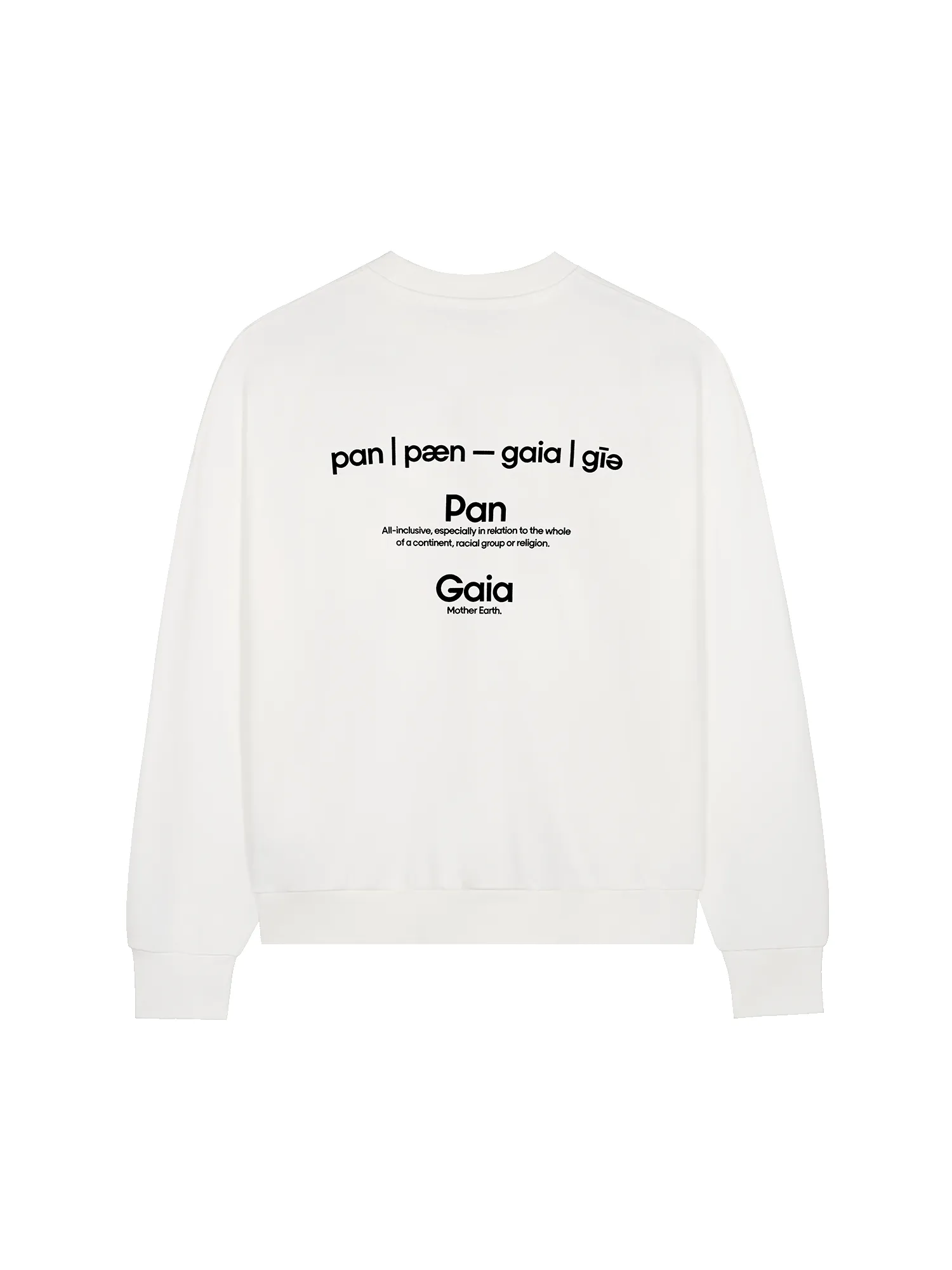 Womens 365 Midweight Definition Sweatshirt—off-white sold by Pangaia product image thumbnail 2