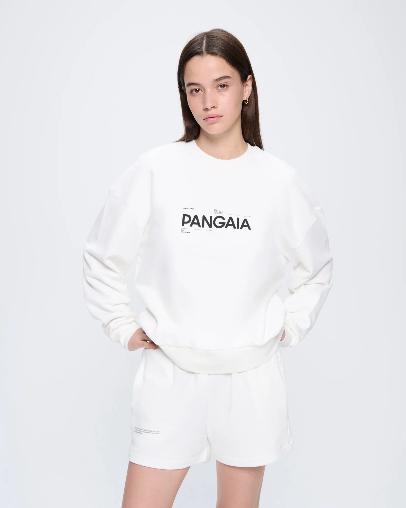 Womens 365 Midweight Definition Sweatshirt—off-white sold by Pangaia