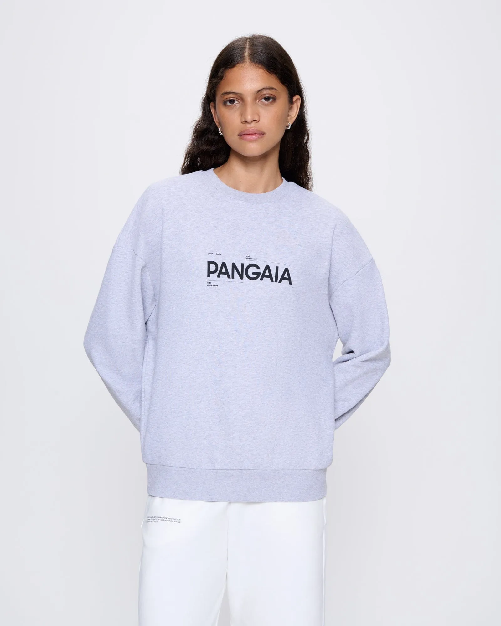 Womens 365 Midweight Definition Sweatshirt—grey marl sold by Pangaia